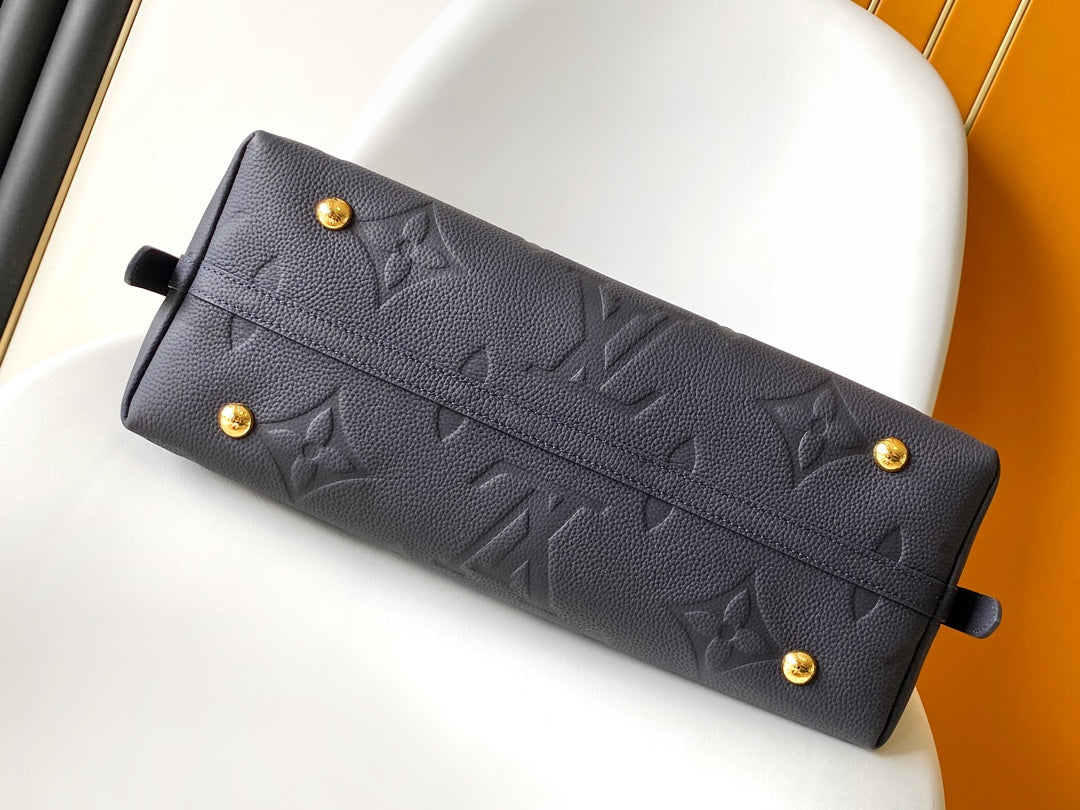 Louis Vuitton Bagatelle Monogram Empreinte Leather Shoulder Bag - Marine Blue