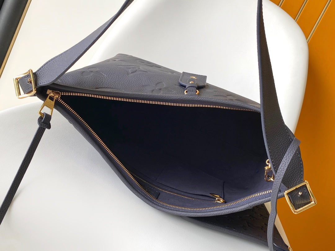 Louis Vuitton Bagatelle Monogram Empreinte Leather Shoulder Bag - Marine Blue