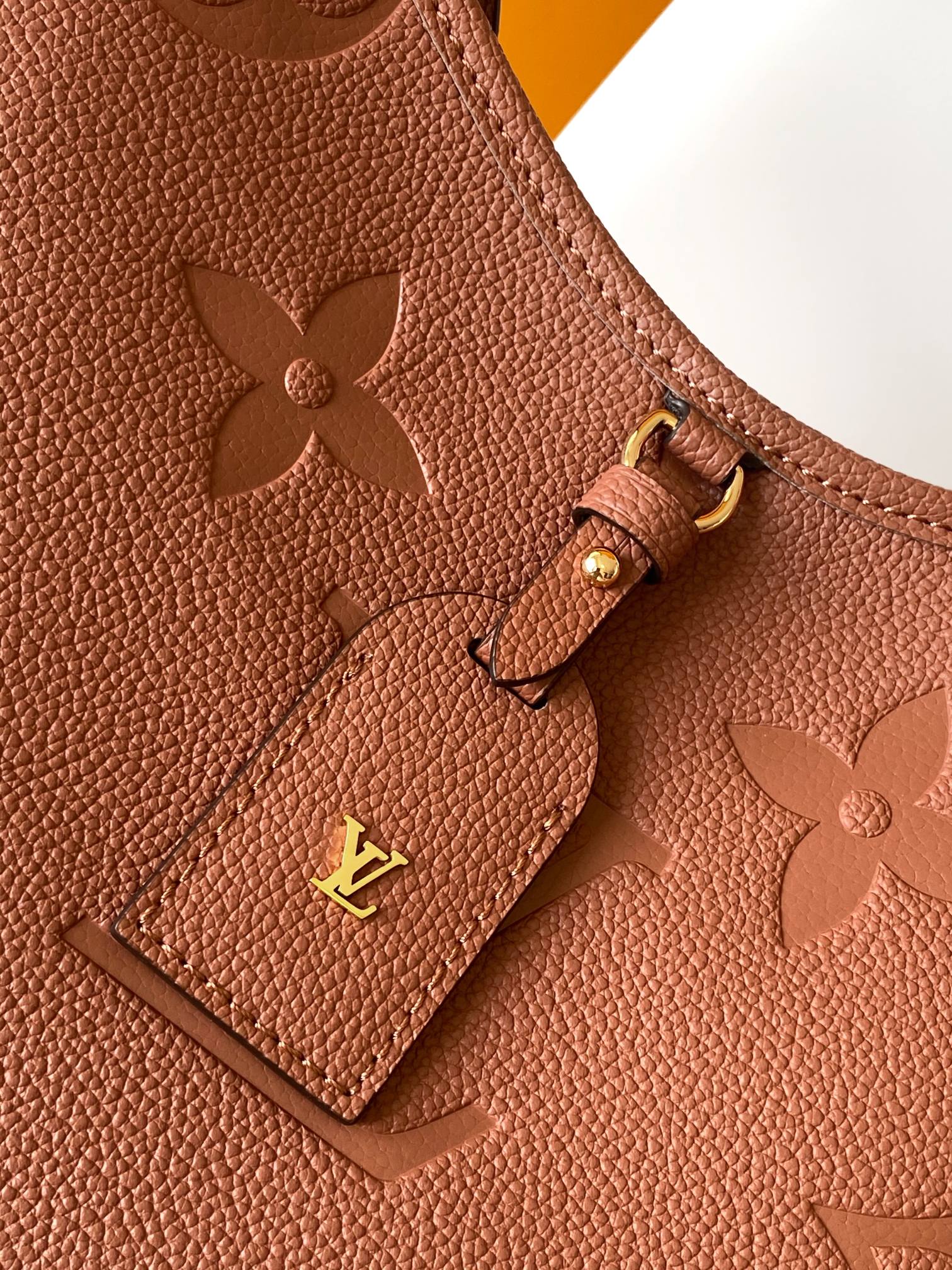 Louis Vuitton Monogram Empreinte Leather Hobo Shoulder Bag - Brown
