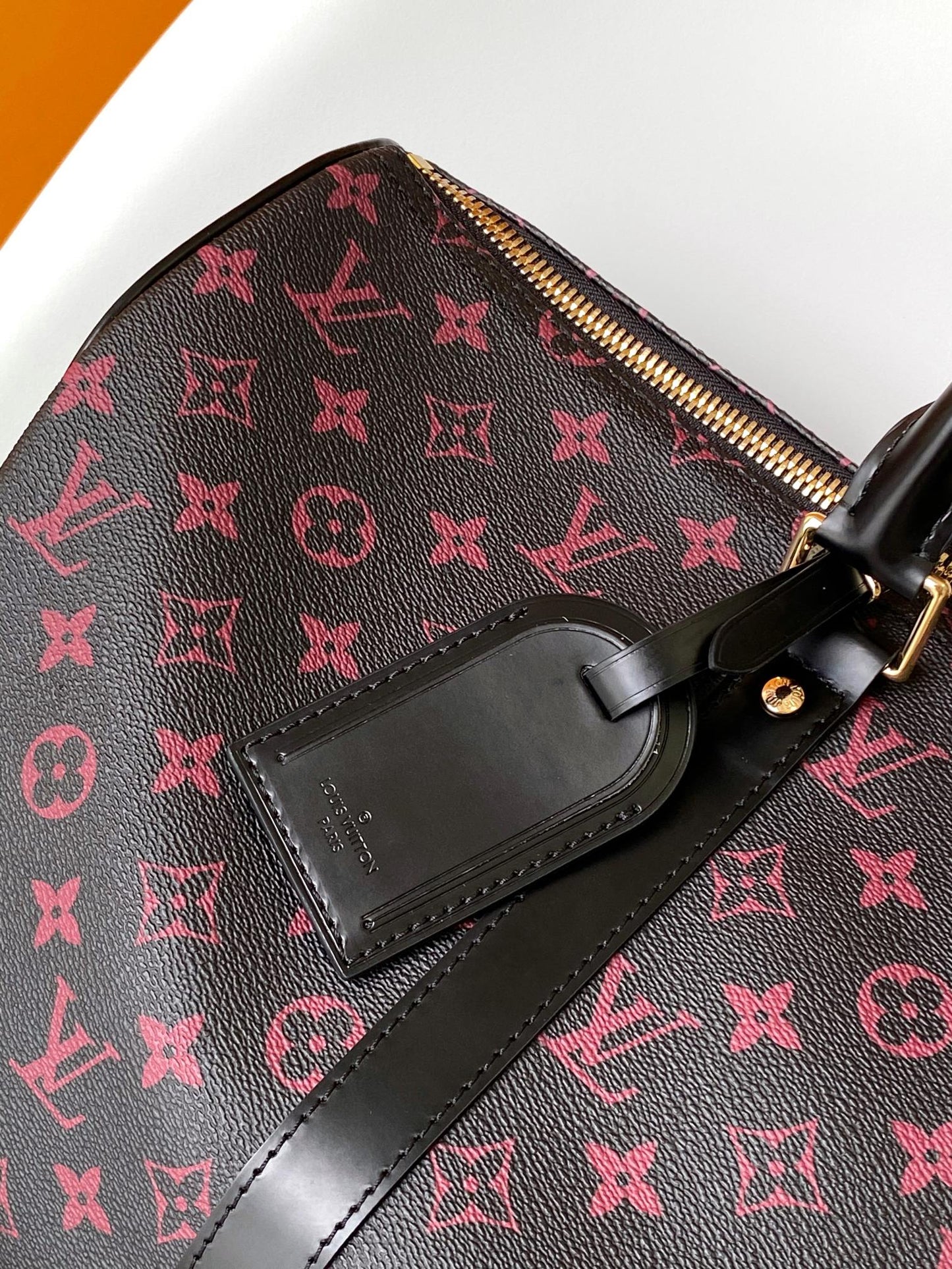 Louis Vuitton Keepall Bandoulière 50 Monogram Shadow Leather Duffel Bag