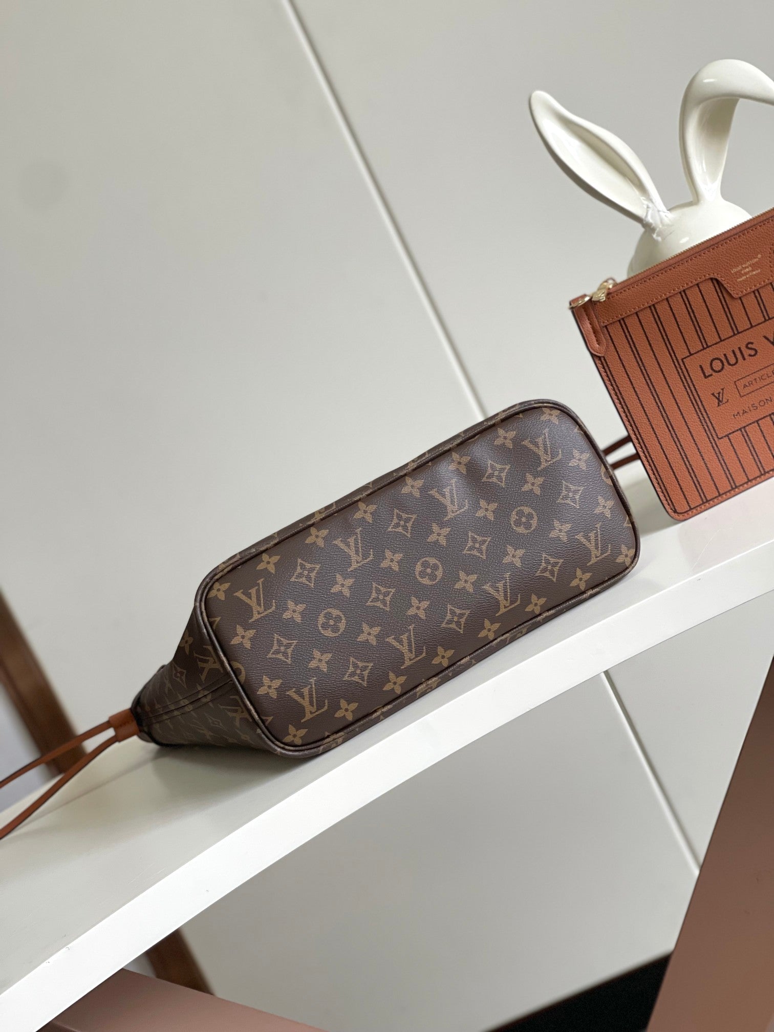 Saint Laurent Shopping Leather Tote Bag - Tan Brown