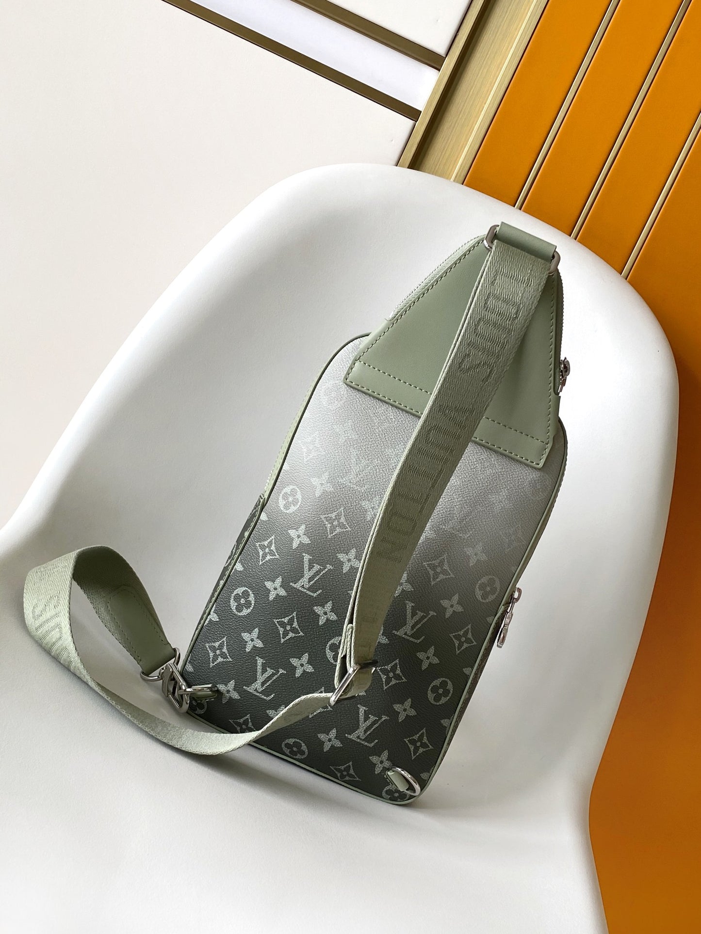 Monogram Gradient Avenue Sling Bag - Mint Green