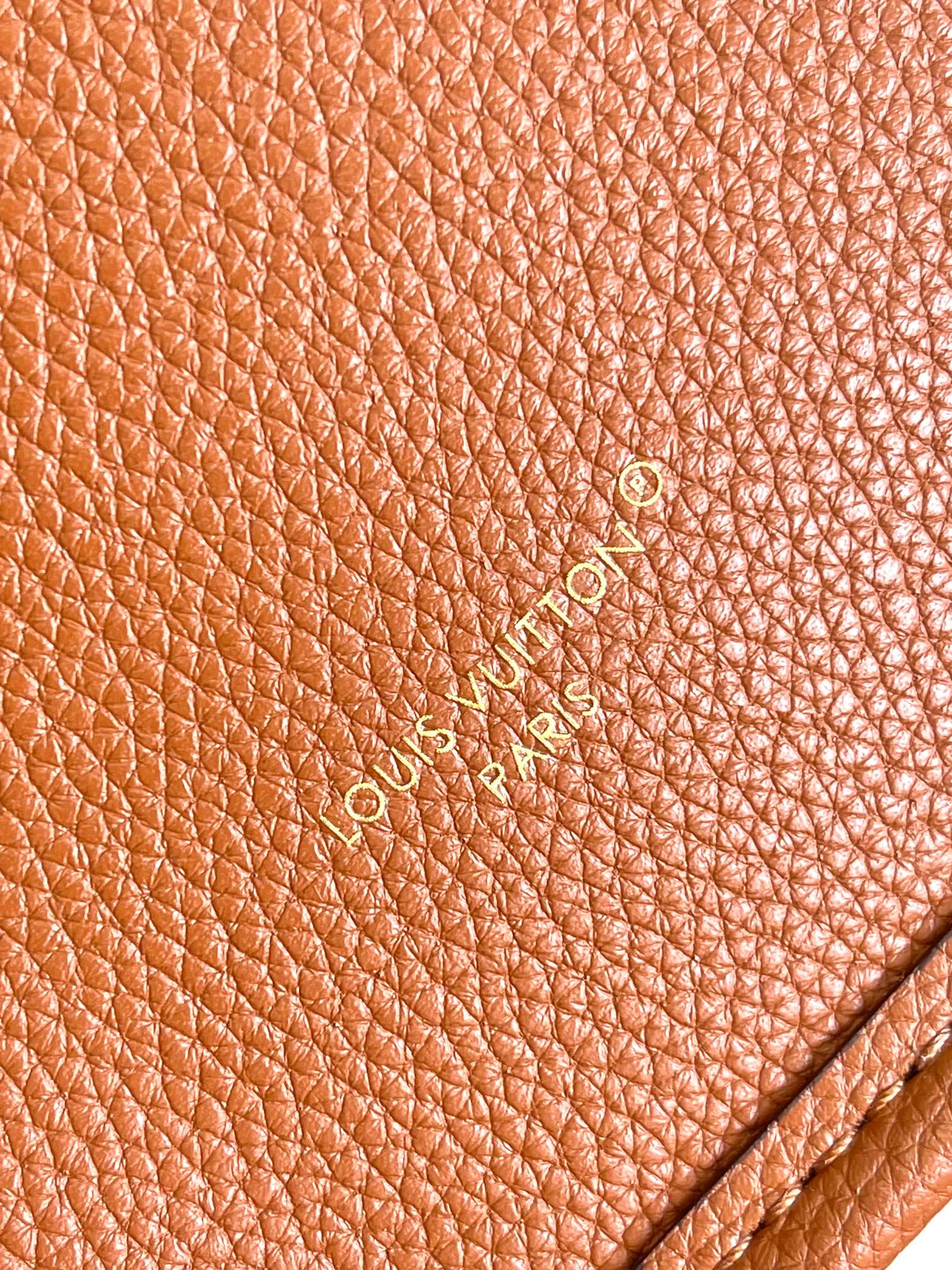 Brown Heart Embossed Bucket Handbag with Crossbody Strap and Cardholder