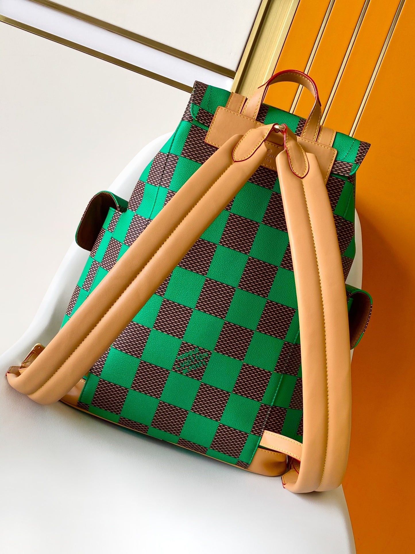 Louis Vuitton Christopher PM Backpack Damier Pop Green