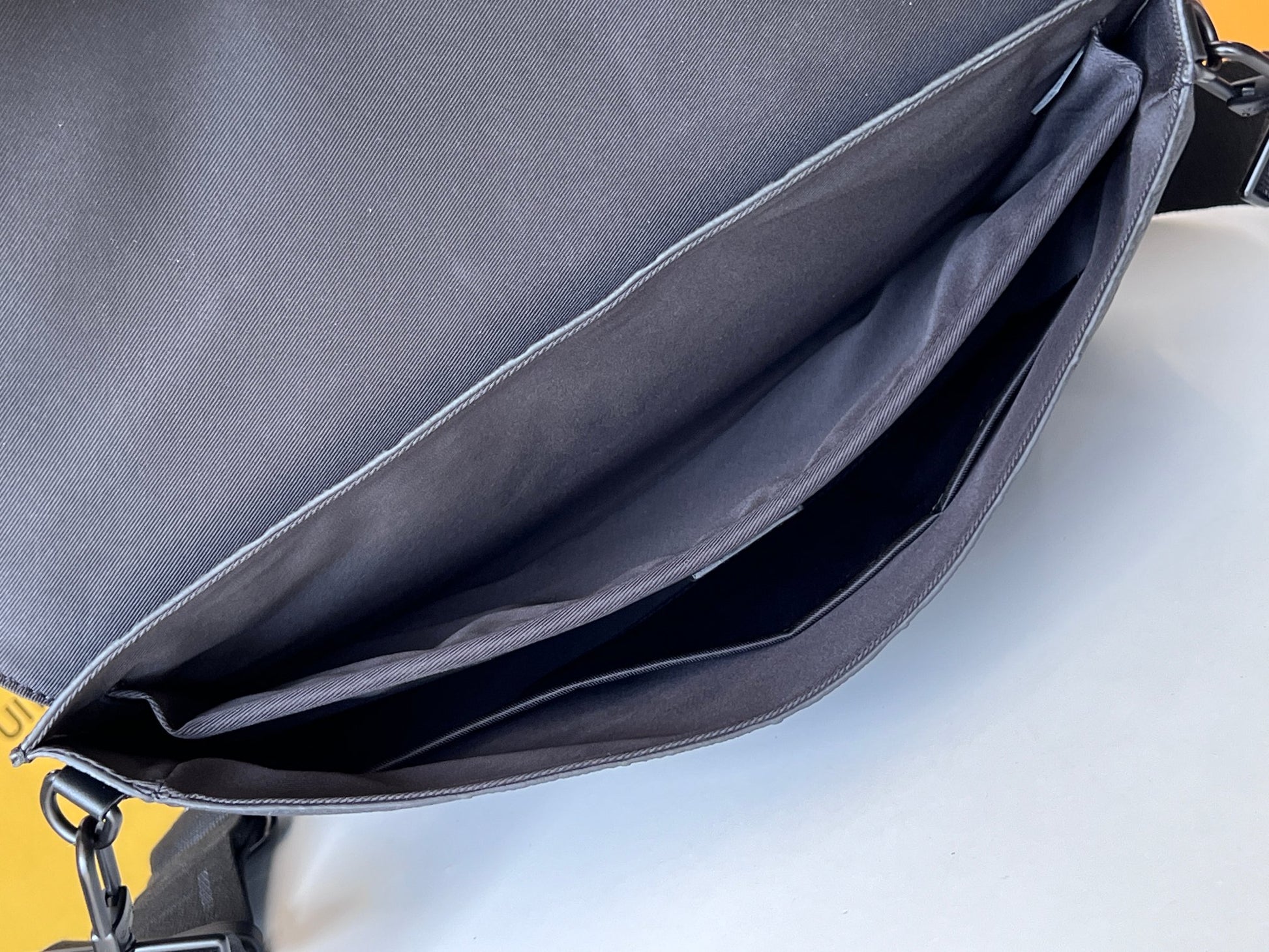 Louis Vuitton S-Lock Messenger Bag - Monogram Shadow Black Leather
