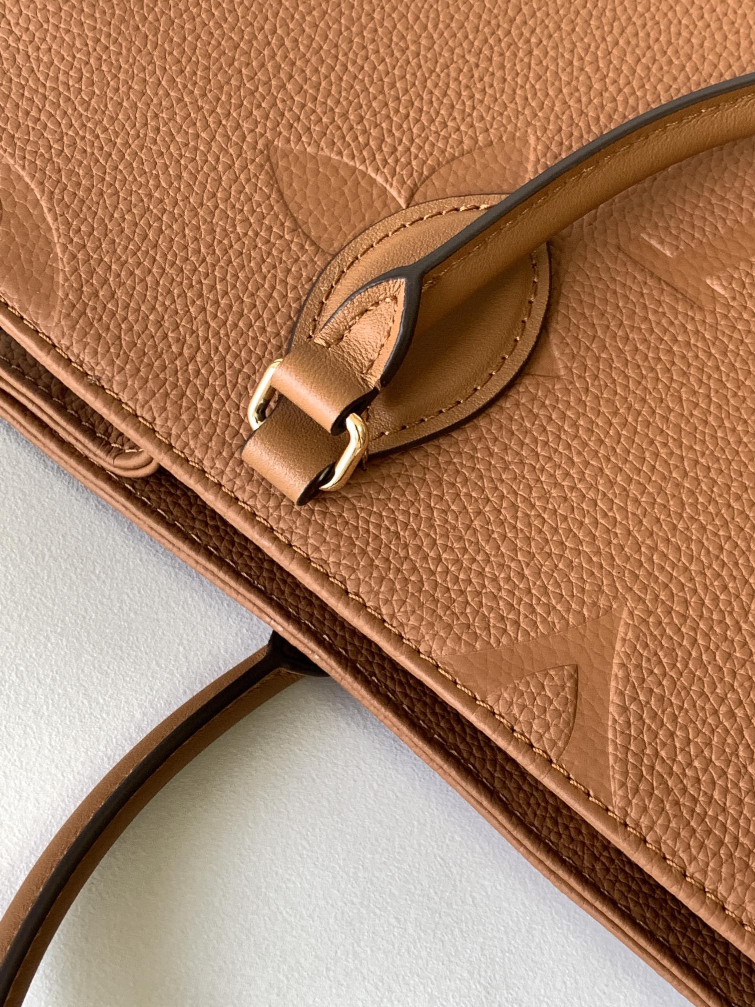 Louis Vuitton OnTheGo GM Monogram Empreinte Leather Tote - Cognac