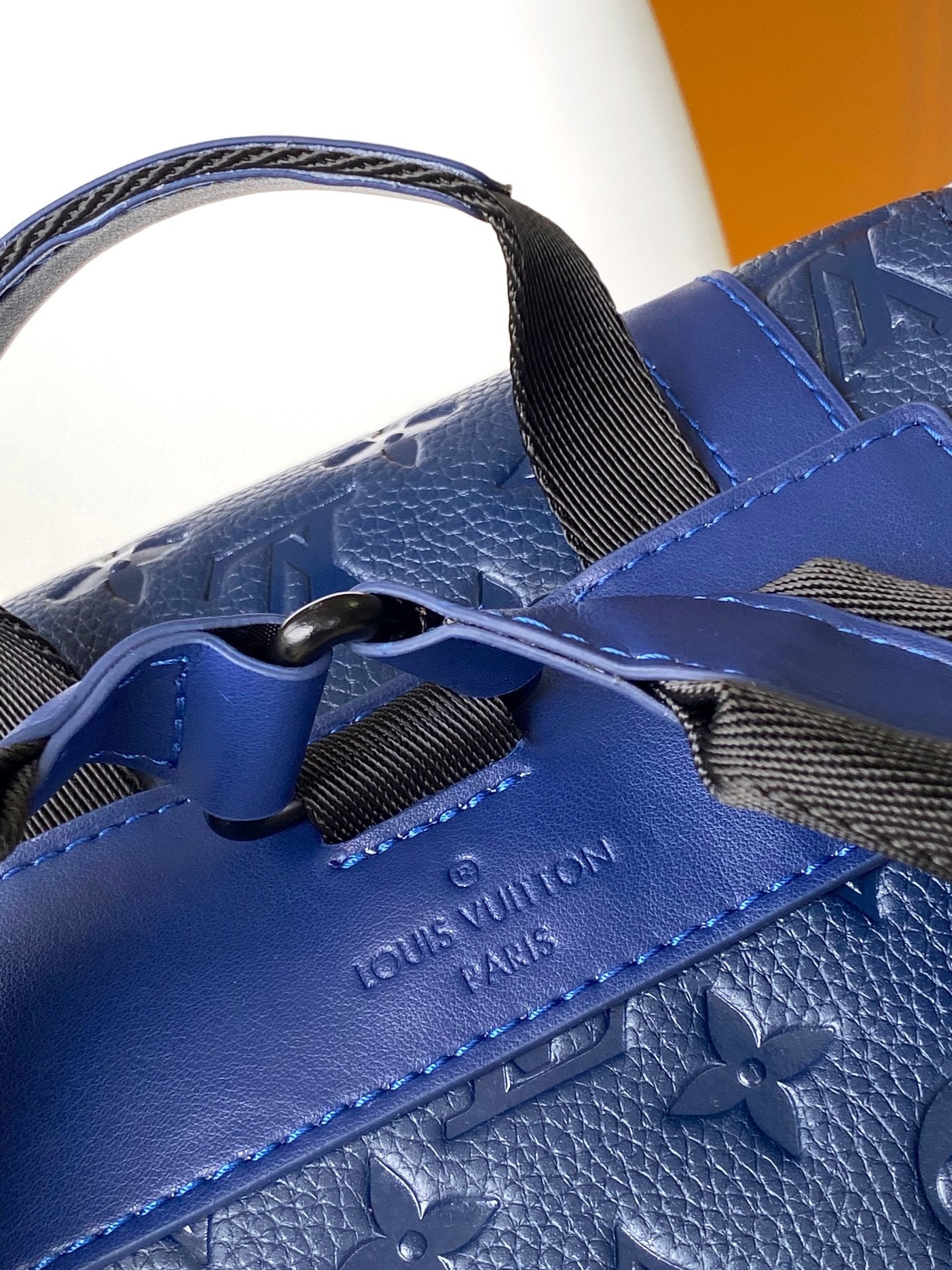 Louis Vuitton Christopher PM Backpack - Navy Blue Monogram Empreinte Leather
