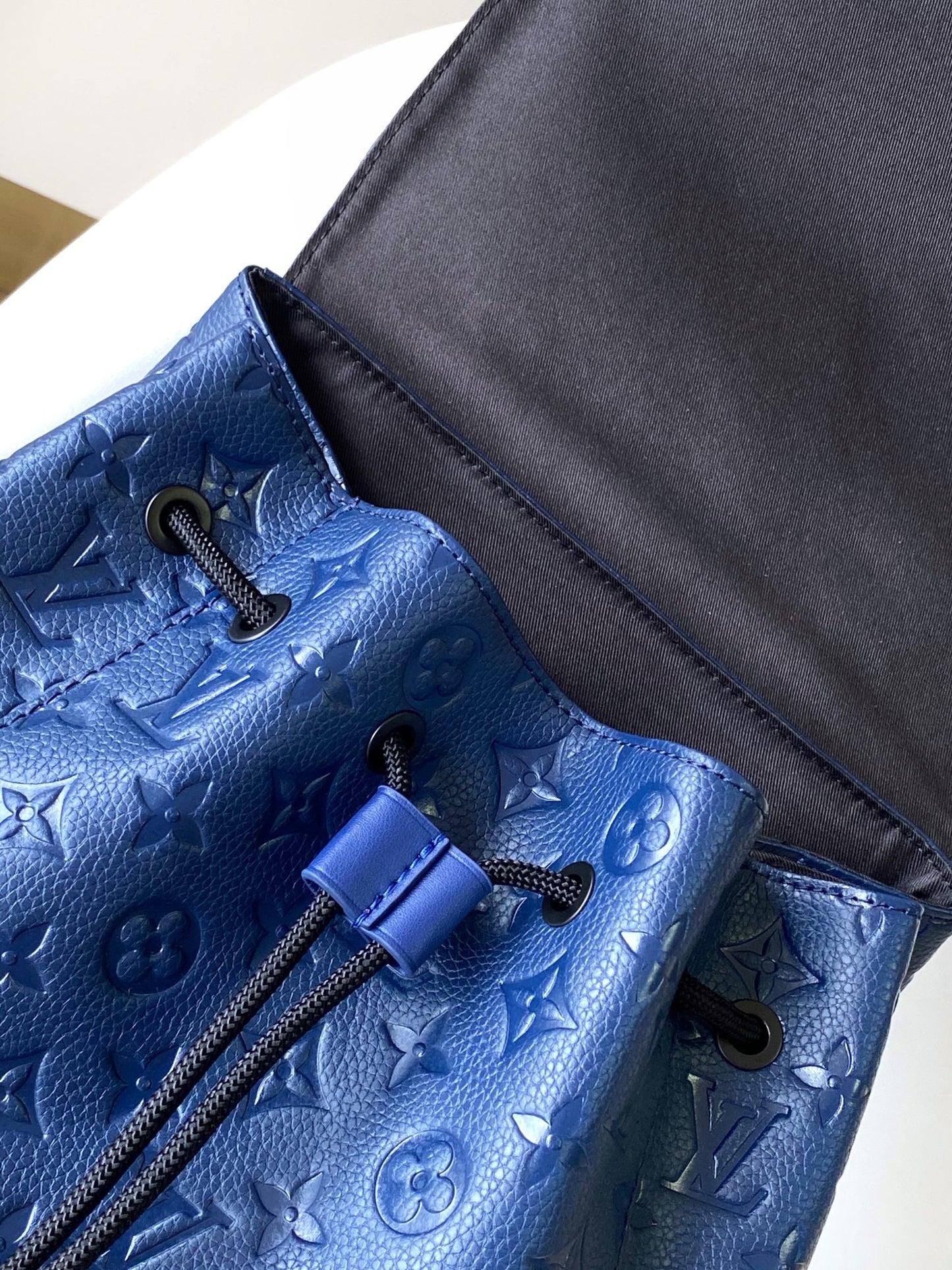 Louis Vuitton Christopher PM Backpack - Navy Blue Monogram Empreinte Leather