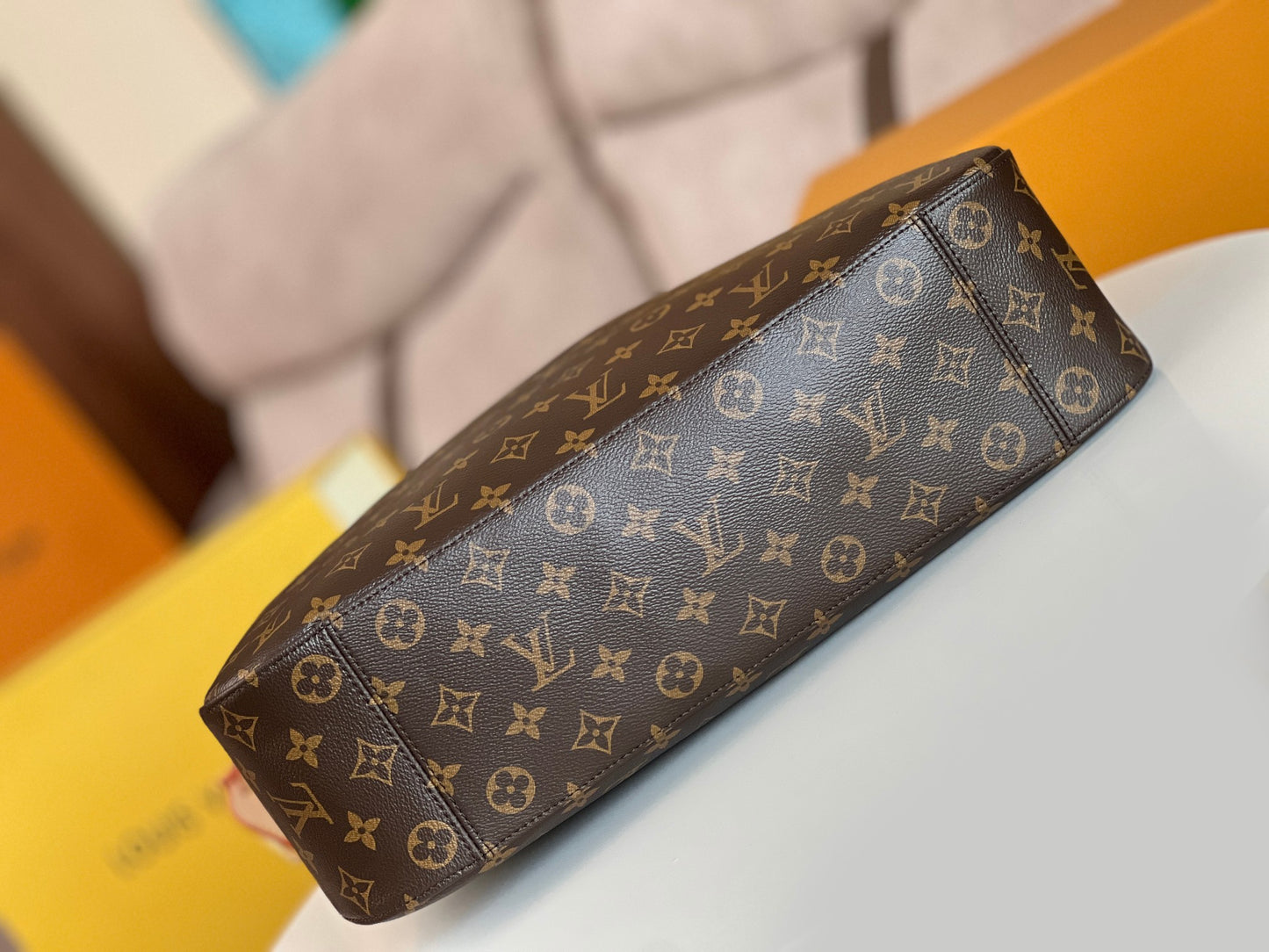 Louis Vuitton Loop Hobo Bag Monogram Canvas Brown