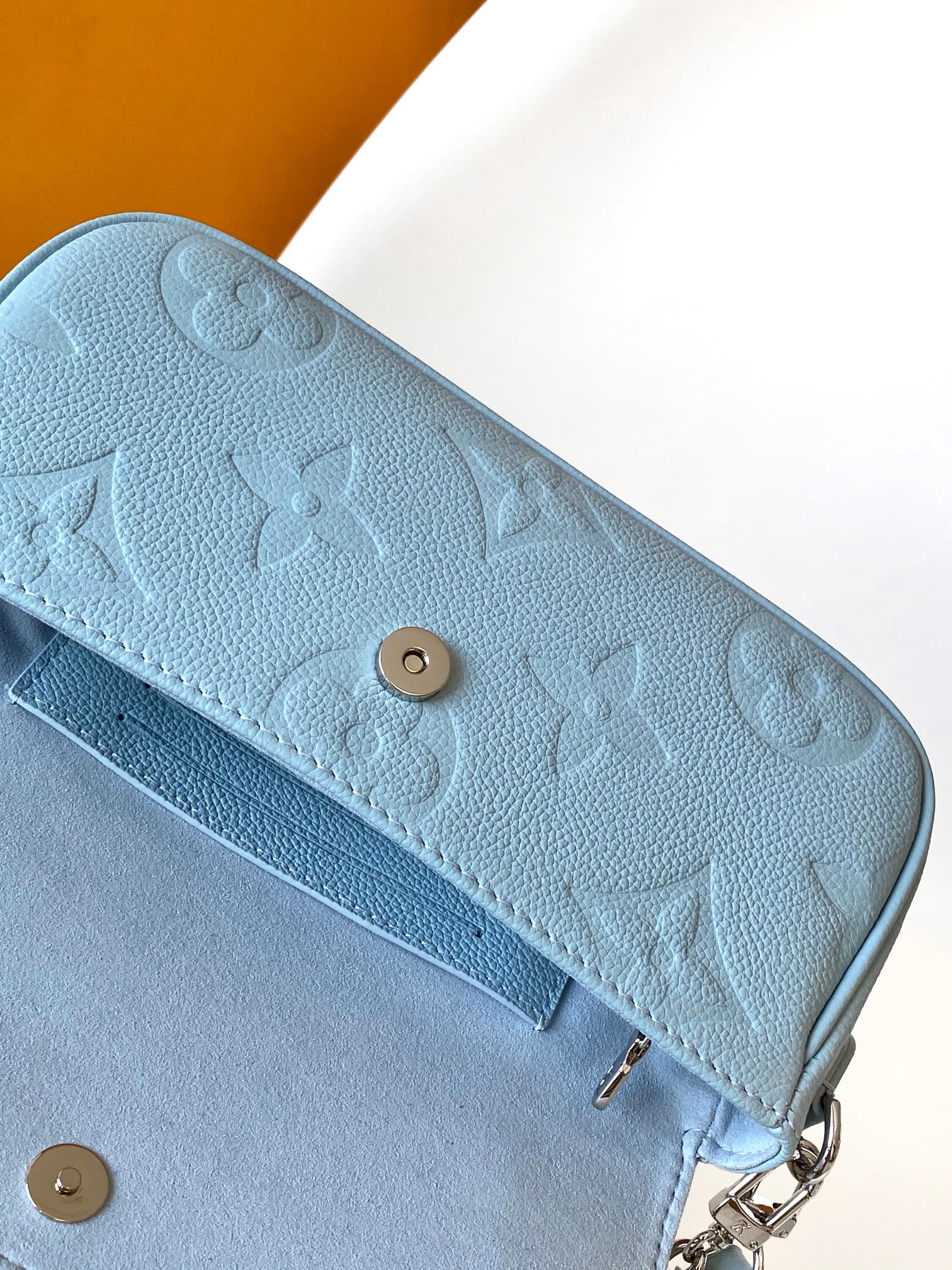 Louis Vuitton Lexa Handbag - Light Blue Quilted Monogram Leather Shoulder Bag