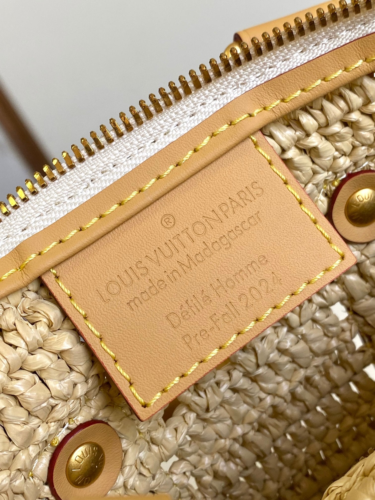 Louis Vuitton Keepall Bandoulière 25 Raffia Handbag - Natural/Tan