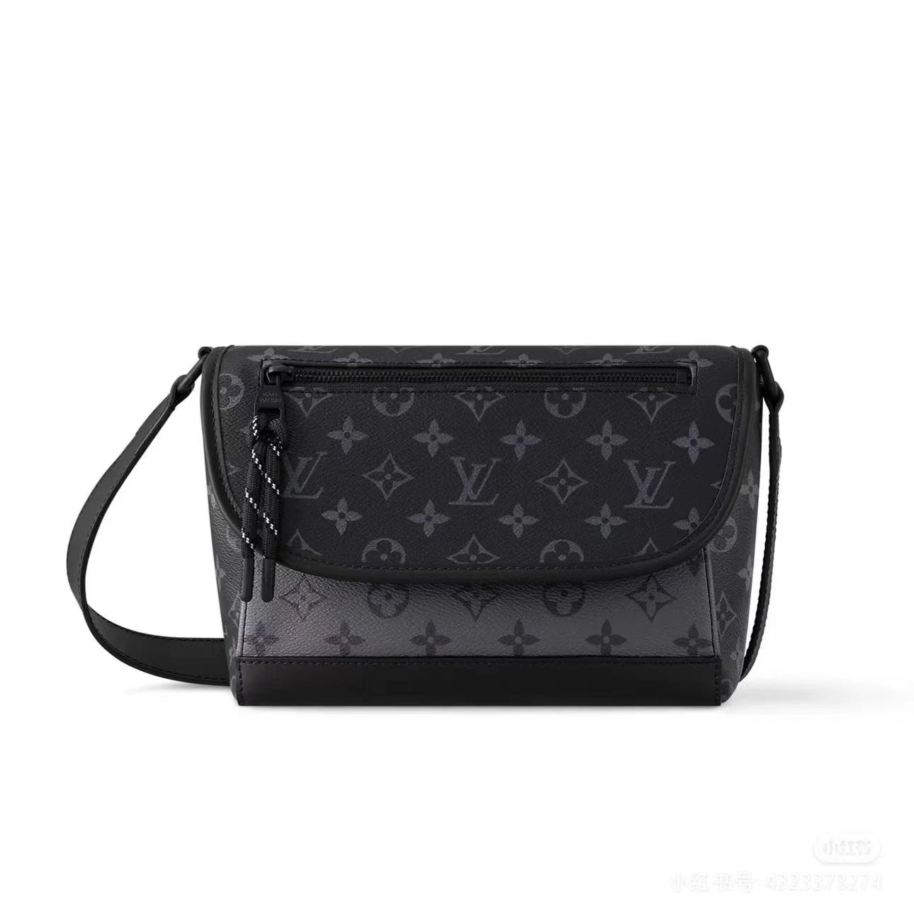 Louis Vuitton Outdoor Messenger Bag Monogram Eclipse Canvas Black/Grey