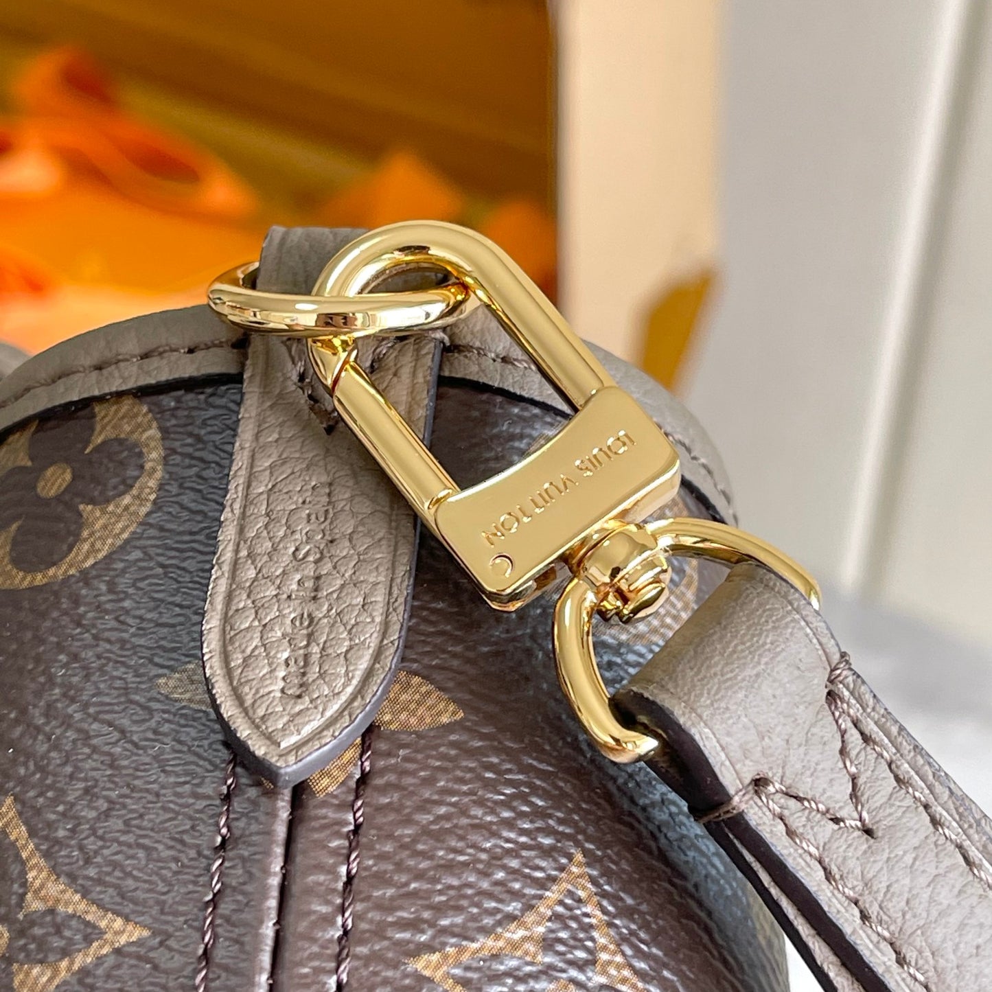Louis Vuitton Petit Palais Handbag - Tourterelle Monogram Empreinte Leather