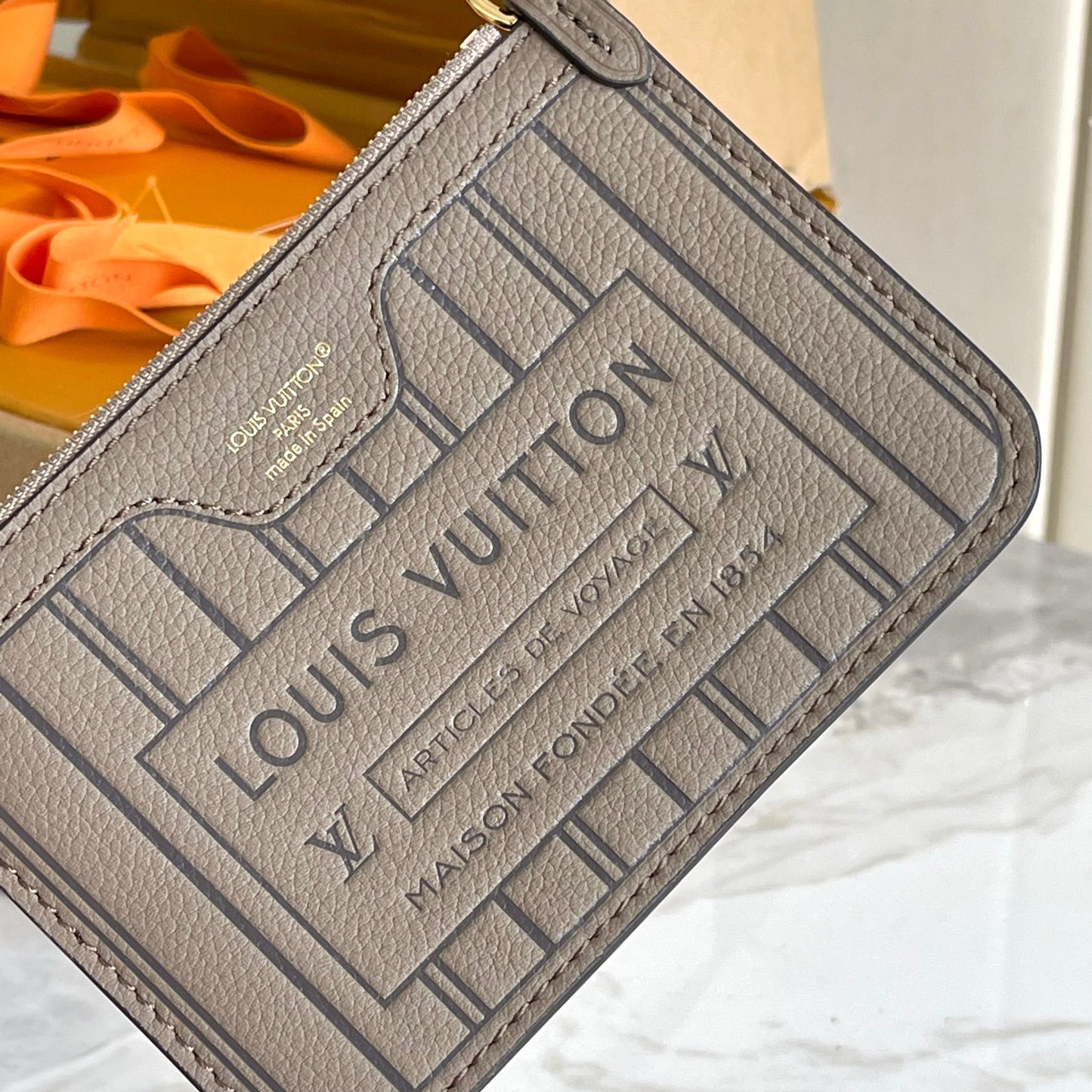 Louis Vuitton Petit Palais Handbag - Tourterelle Monogram Empreinte Leather