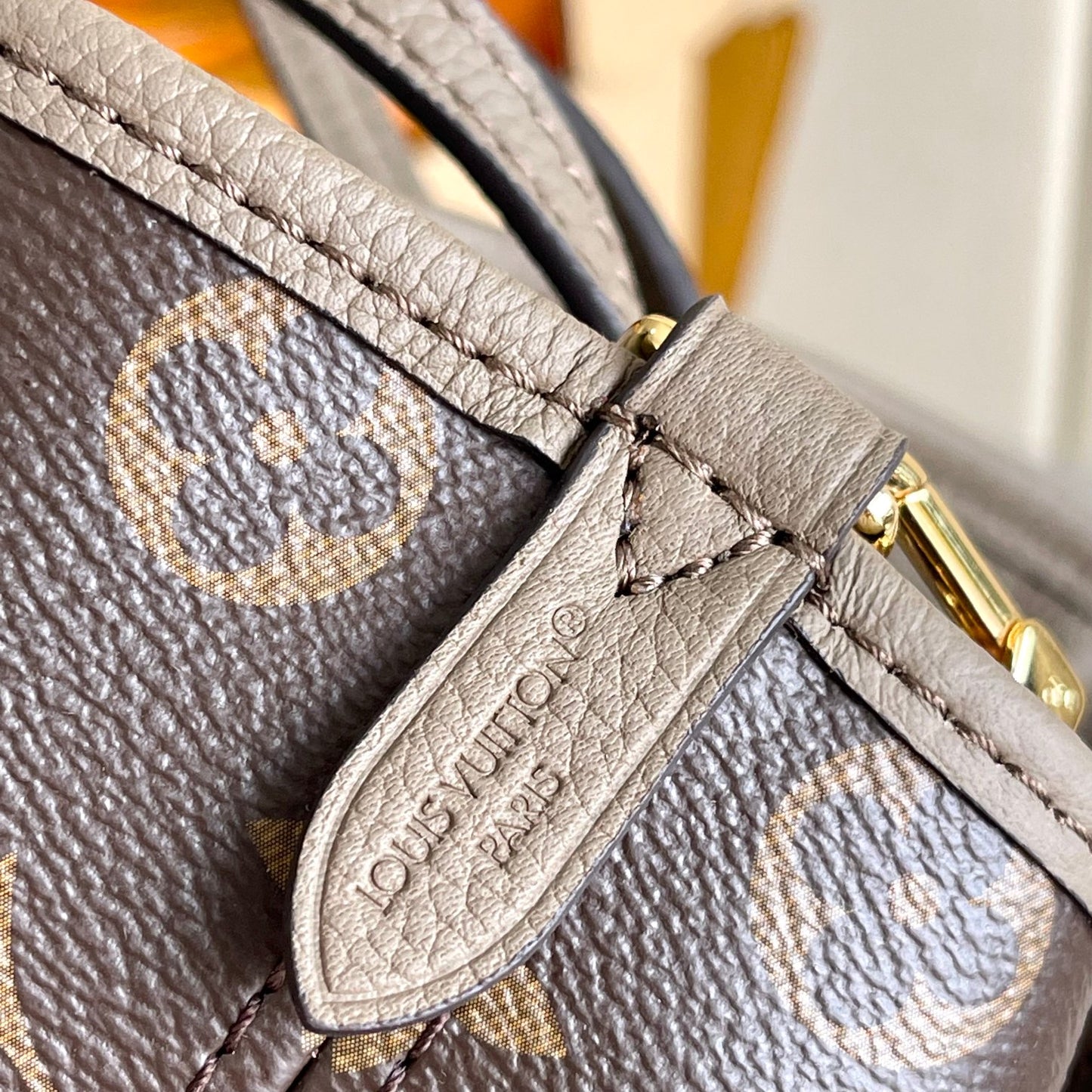 Louis Vuitton Petit Palais Handbag - Tourterelle Monogram Empreinte Leather