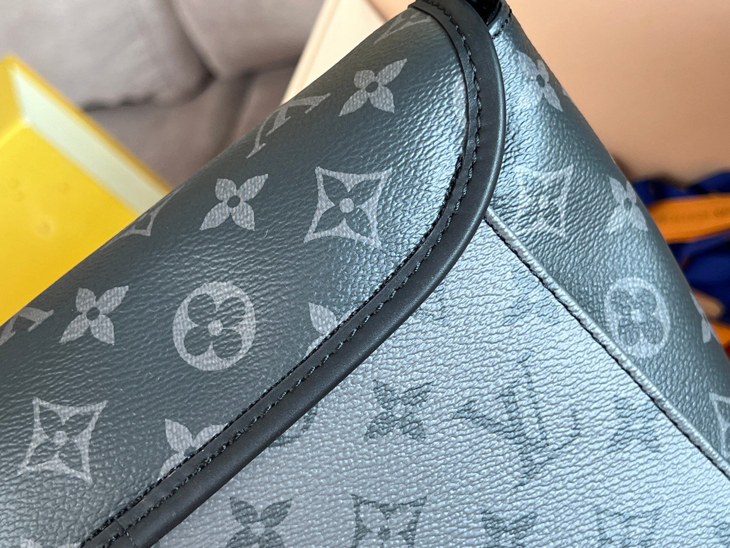 Louis Vuitton Outdoor Messenger Bag Monogram Eclipse Canvas Black