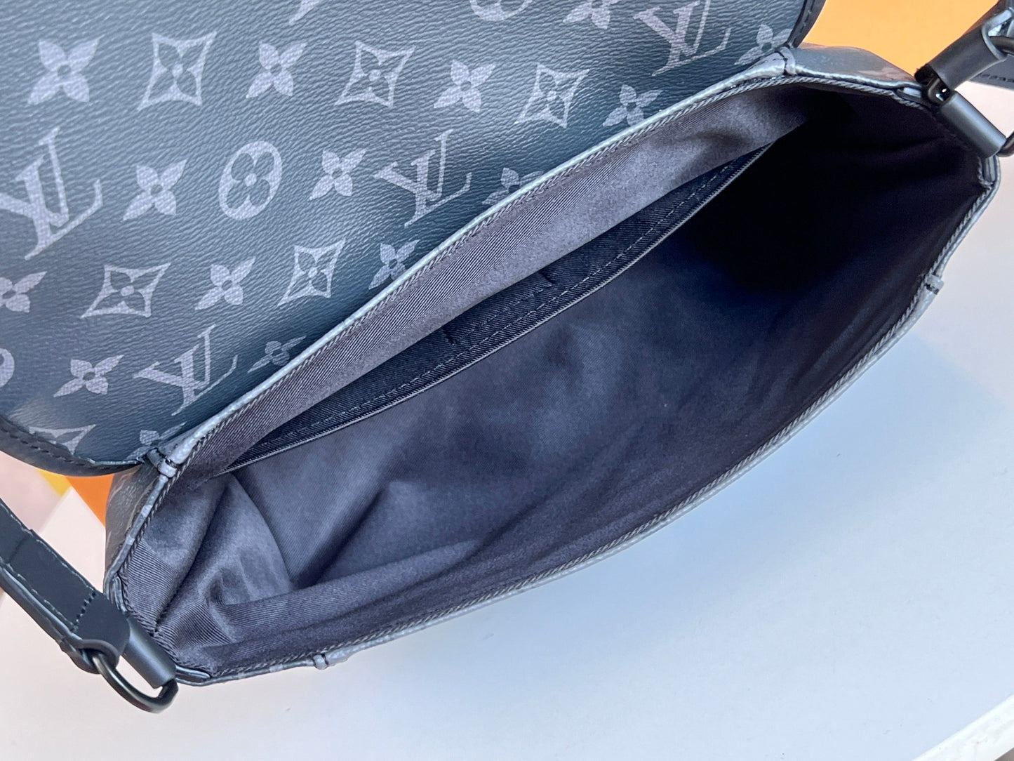 Louis Vuitton Outdoor Messenger Bag Monogram Eclipse Canvas Black