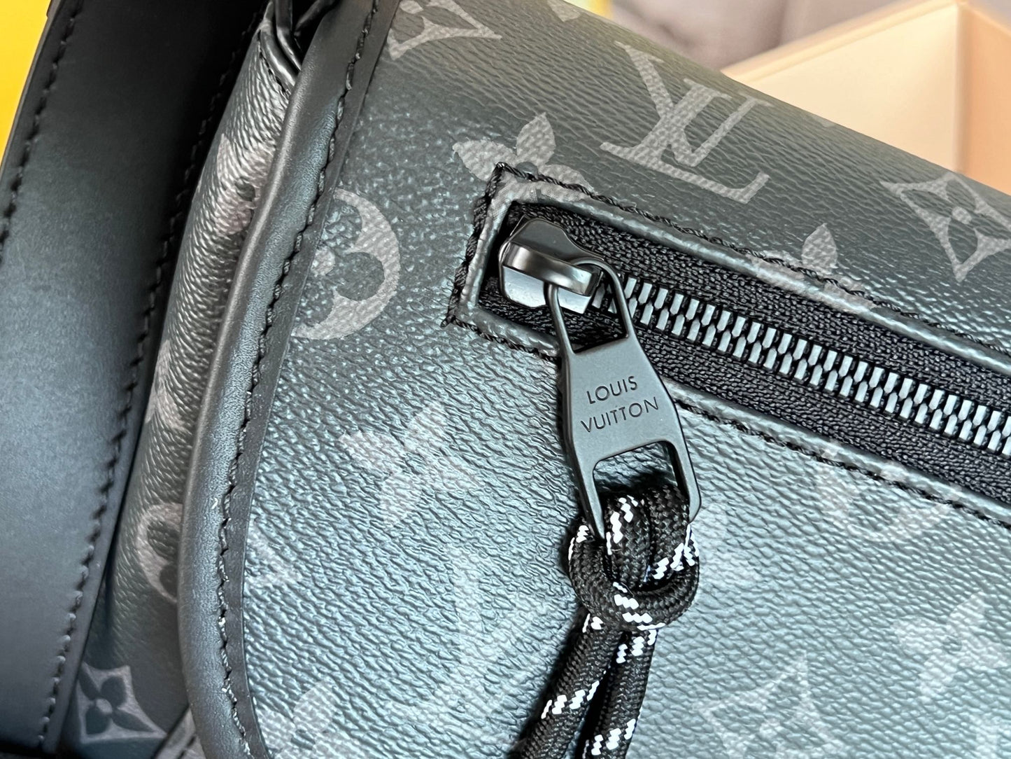 Louis Vuitton Outdoor Messenger Bag Monogram Eclipse Canvas Black