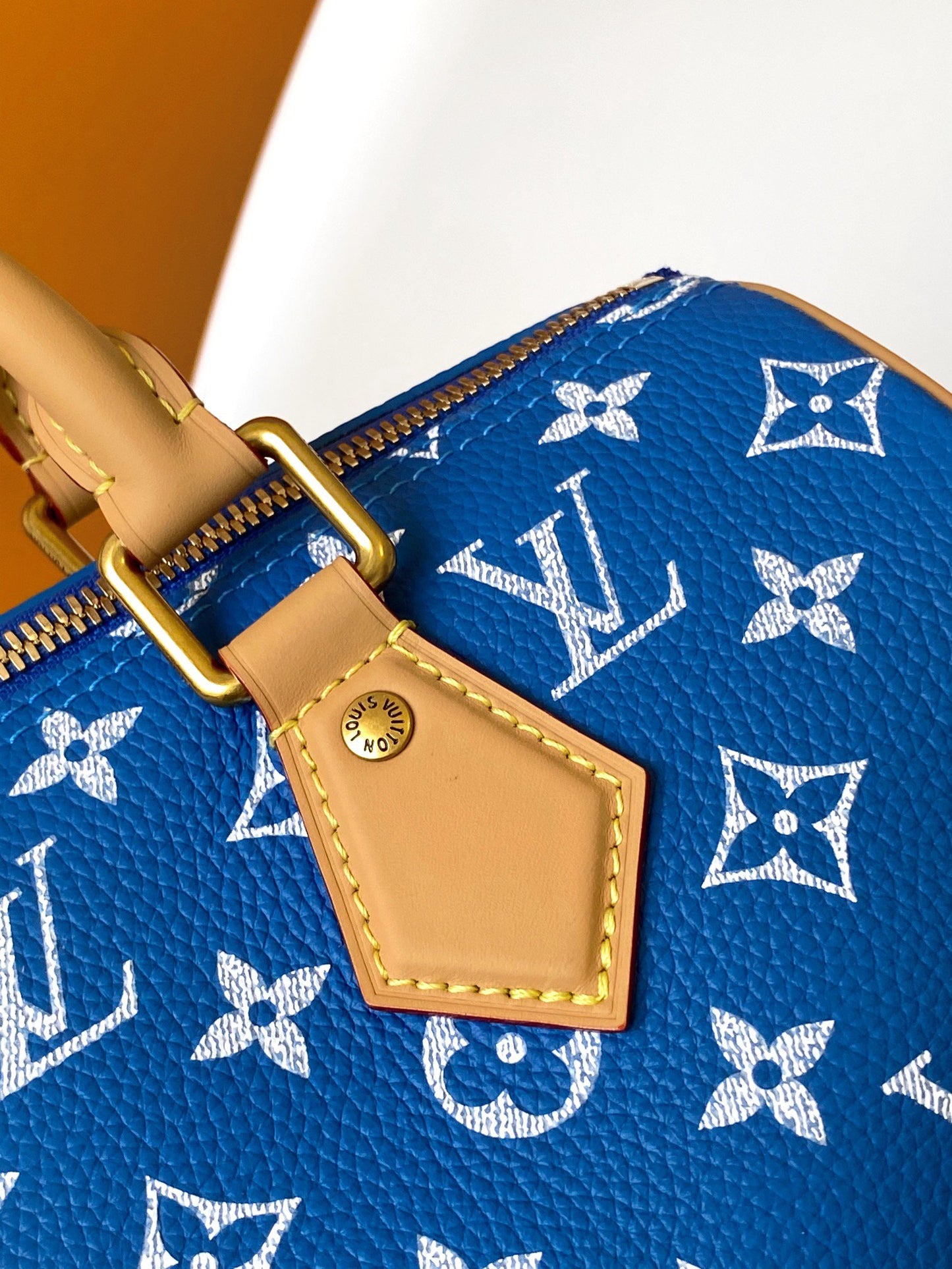 Louis Vuitton Speedy P9 Bandoulière 25 Royal Blue Monogram Leather Bag