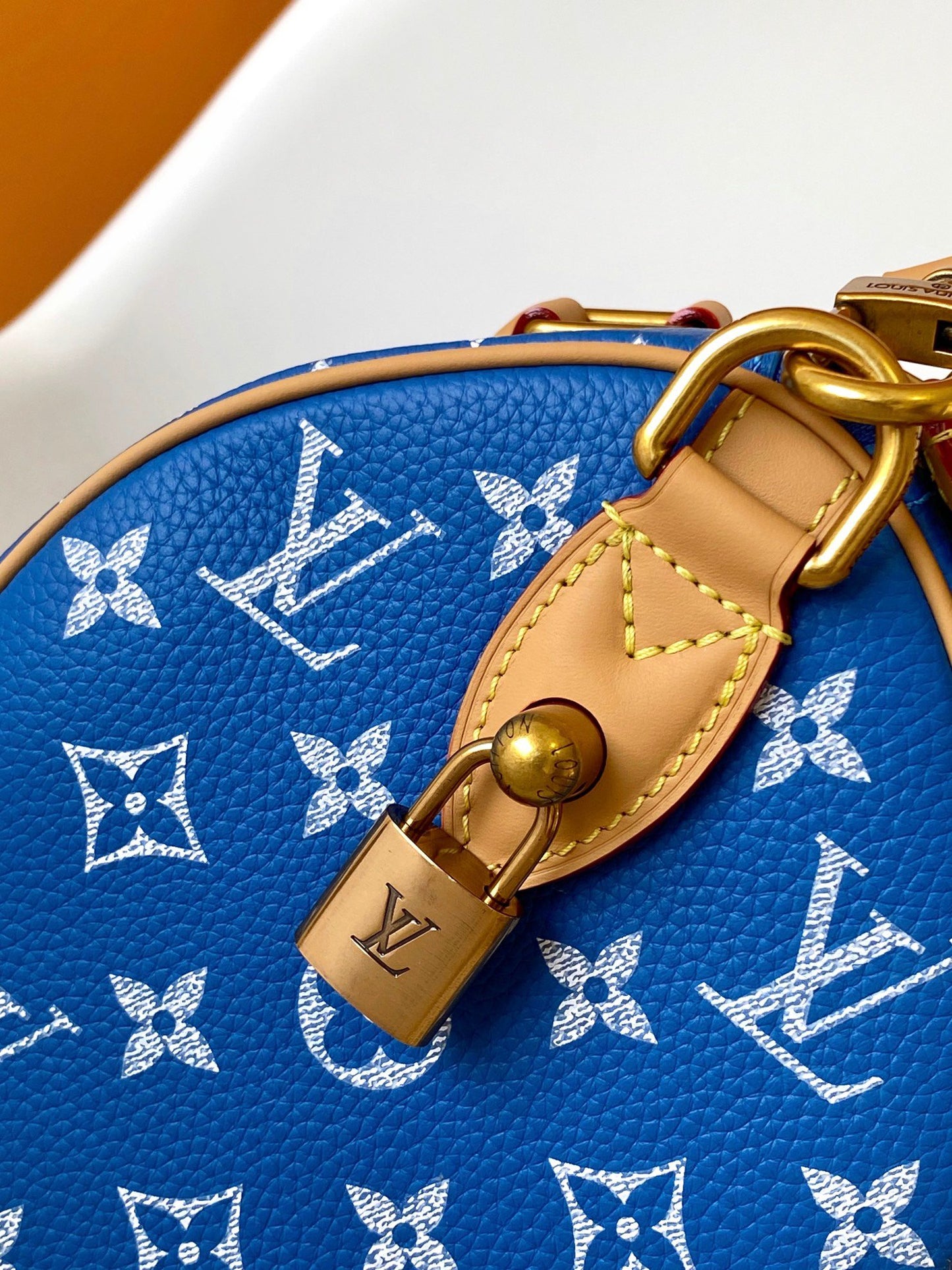 Louis Vuitton Speedy P9 Bandoulière 25 Royal Blue Monogram Leather Bag