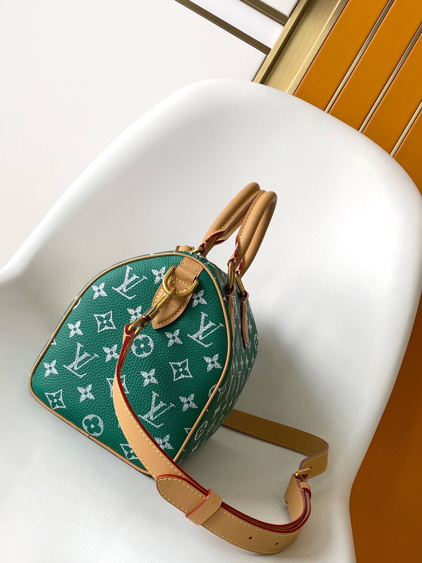 Louis Vuitton Speedy Bandoulière 25 - Pharrell Williams Green Monogram