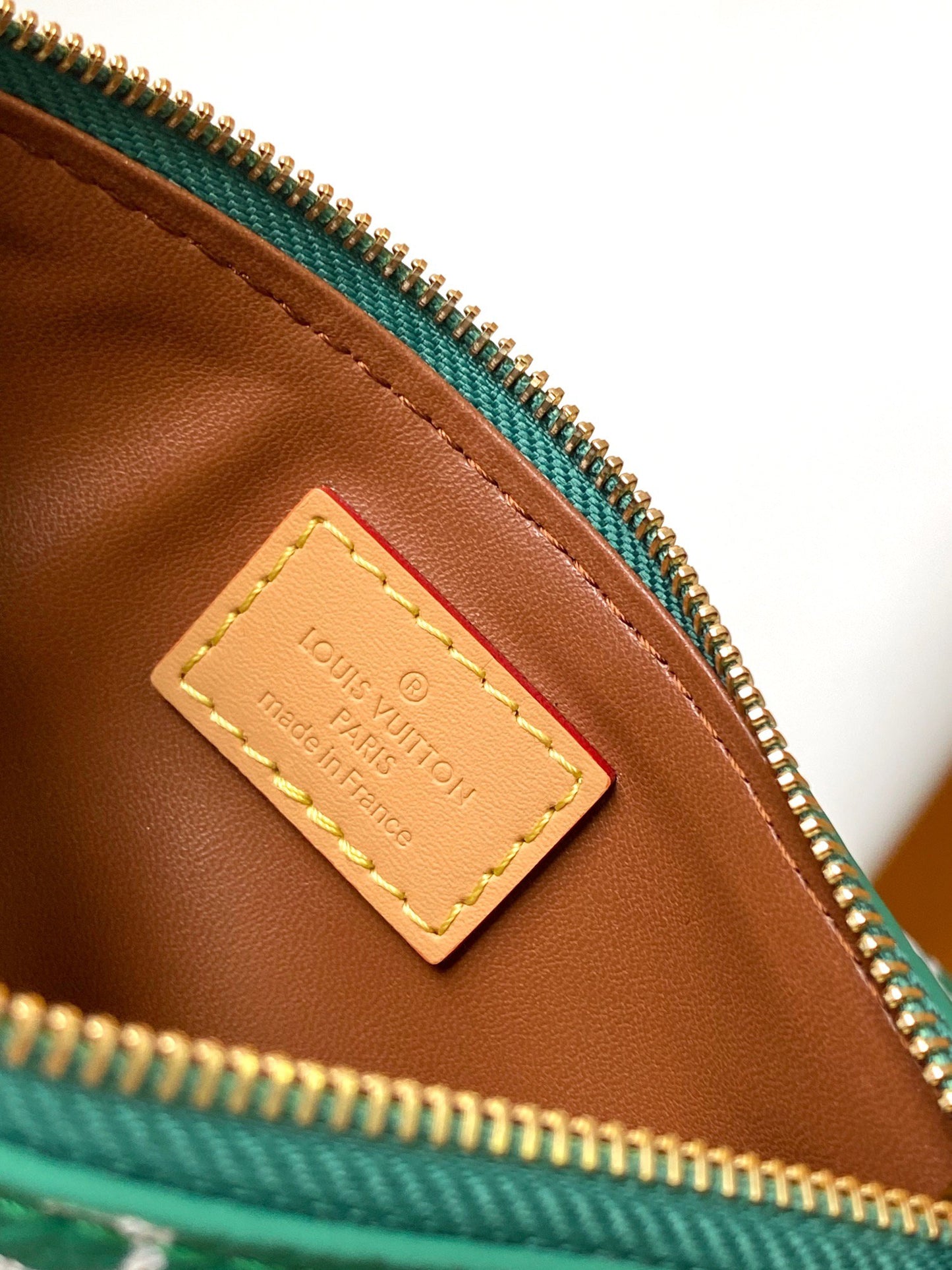 Louis Vuitton Green Monogram Canvas Top-Handle Duffle Handbag with Strap