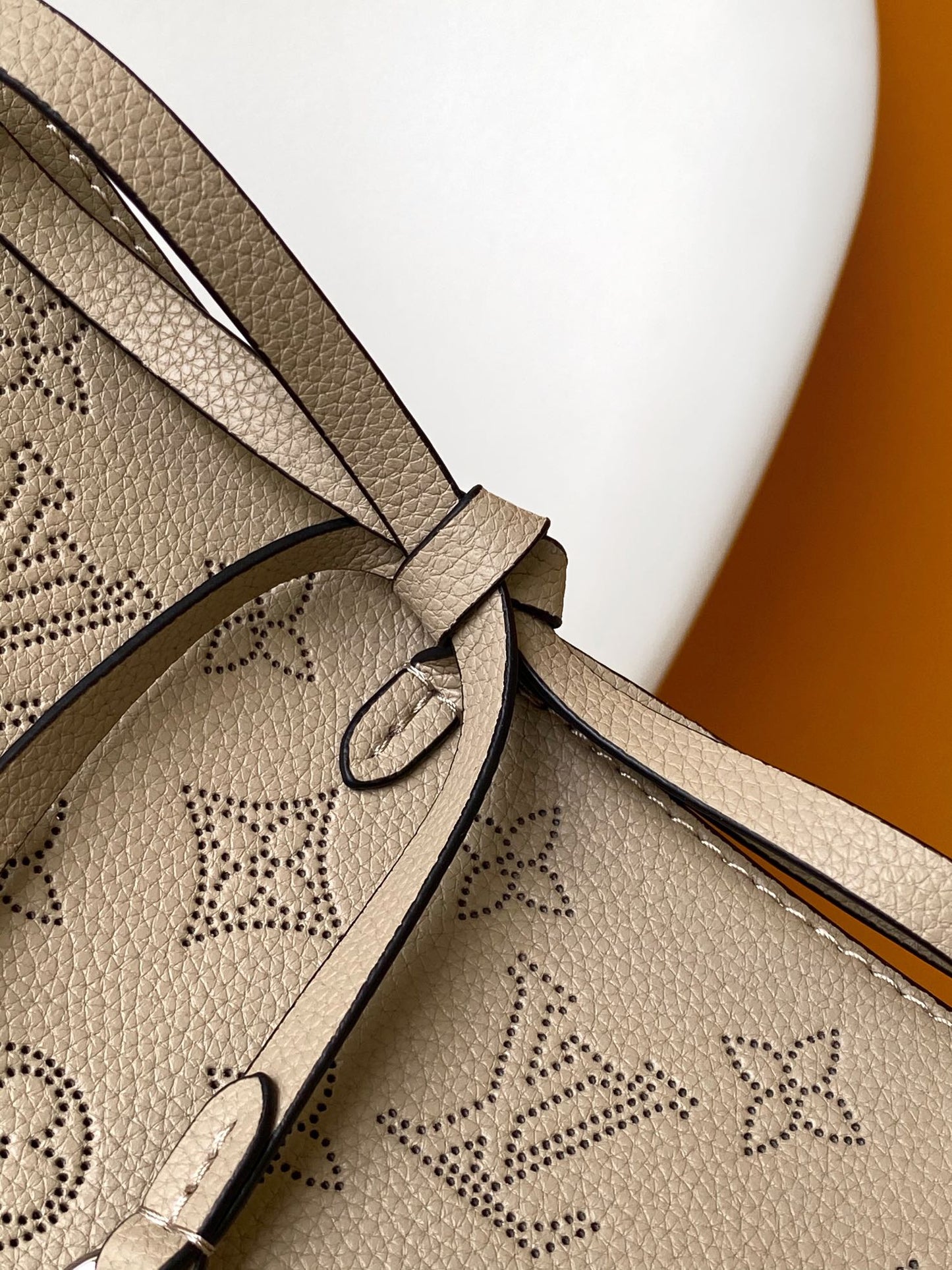 Louis Vuitton Bella Bucket Bag Monogram Mahina Calf Leather - Galet