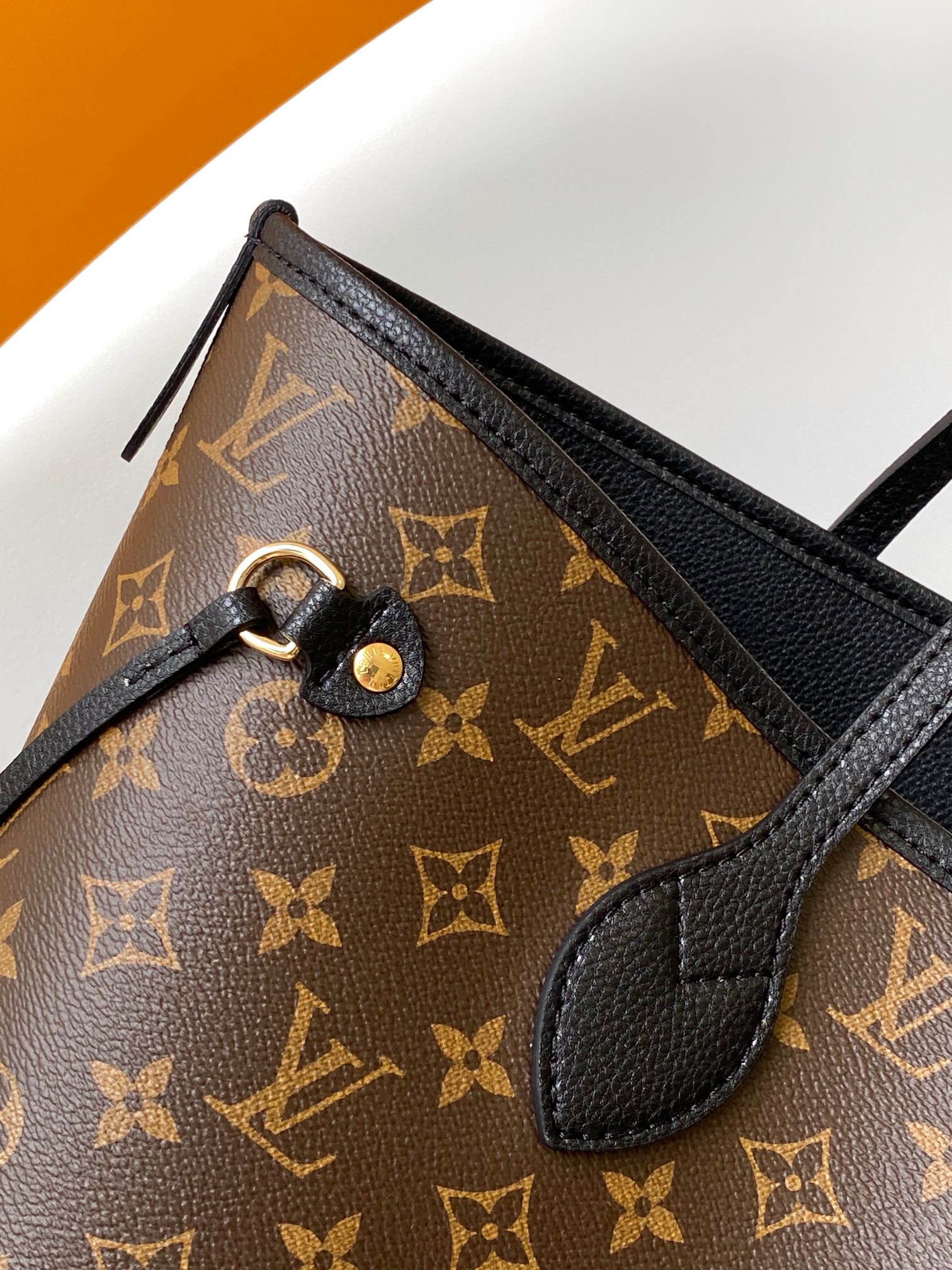 Louis Vuitton Neverfull MM Monogram Empreinte Leather Tote Bag - Black