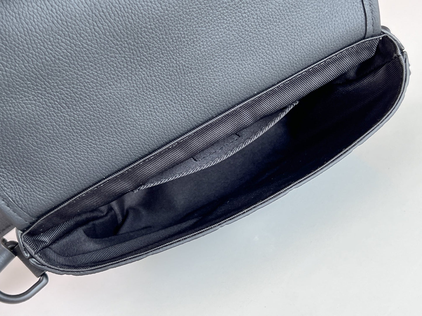 Louis Vuitton Racer Messenger Bag Monogram Shadow Leather Black