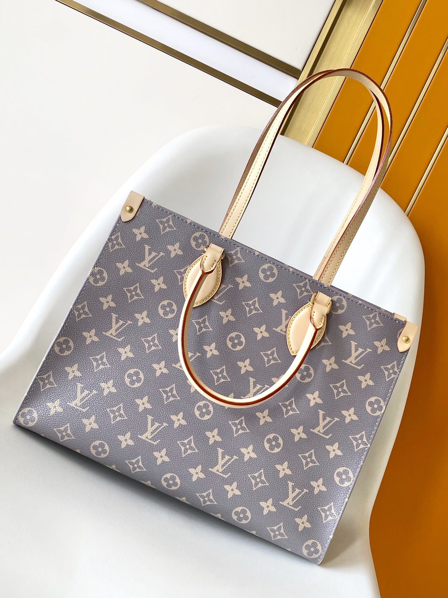 Louis Vuitton Onthego MM Monogram Empreinte Leather Tote Bag