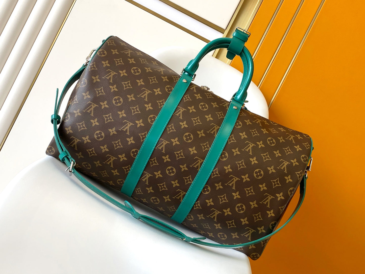 Louis Vuitton Keepall Bandoulière 50 Monogram Canvas - Brown/Green
