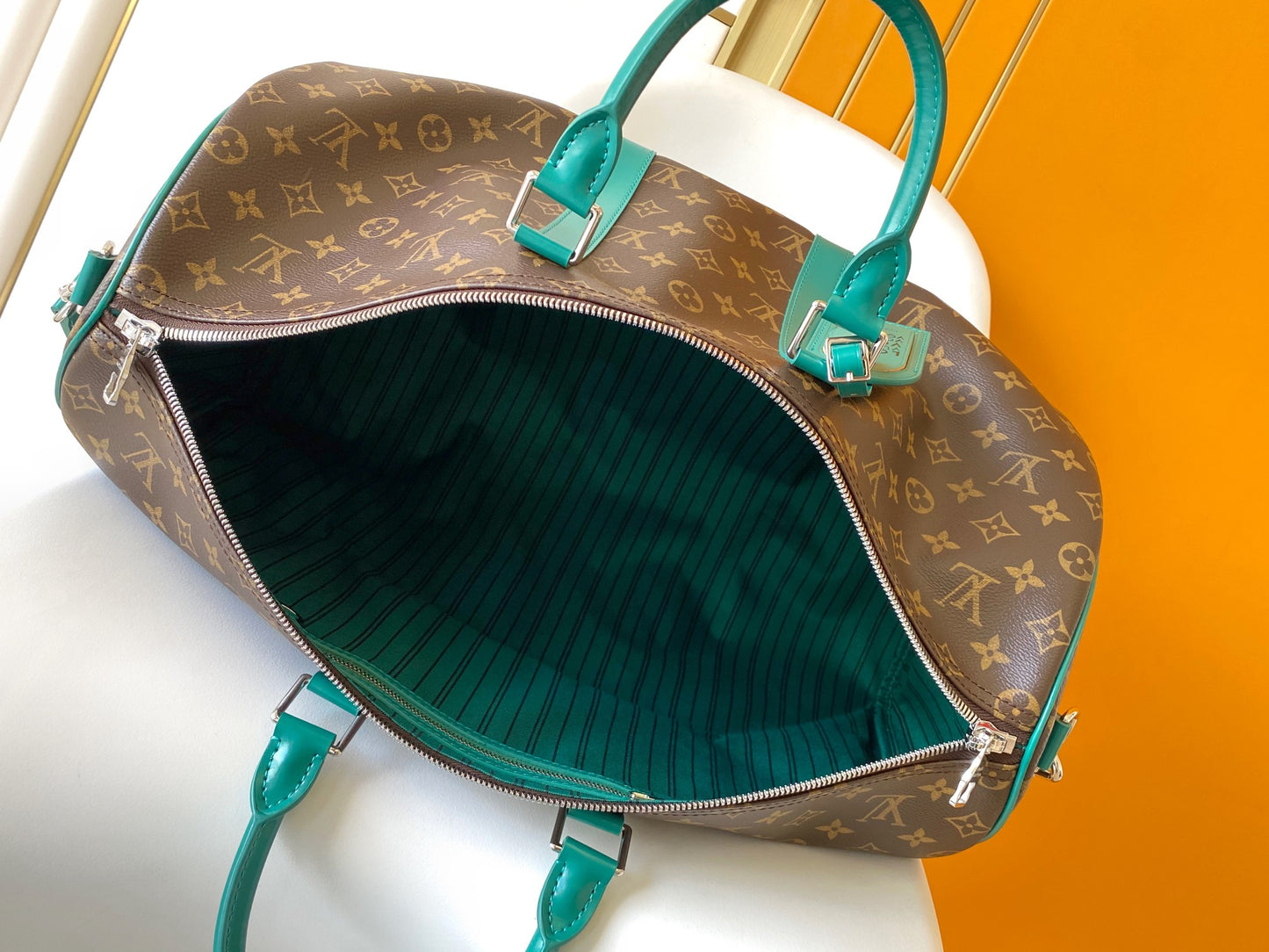 Louis Vuitton Keepall Bandoulière 50 Monogram Canvas - Brown/Green