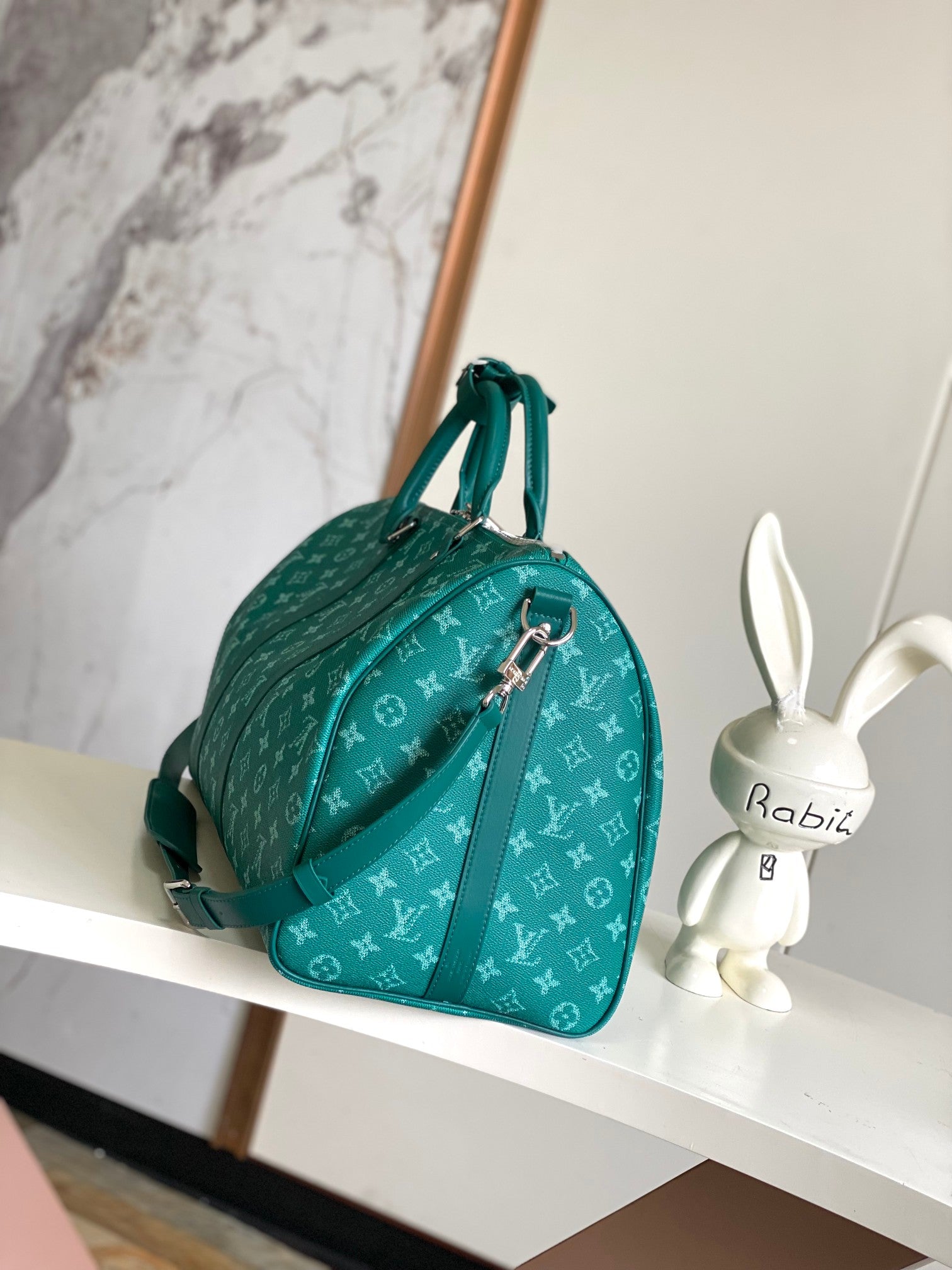 Louis Vuitton Keepall Bandoulière 50 Green Monogram - Pharrell Williams Collection