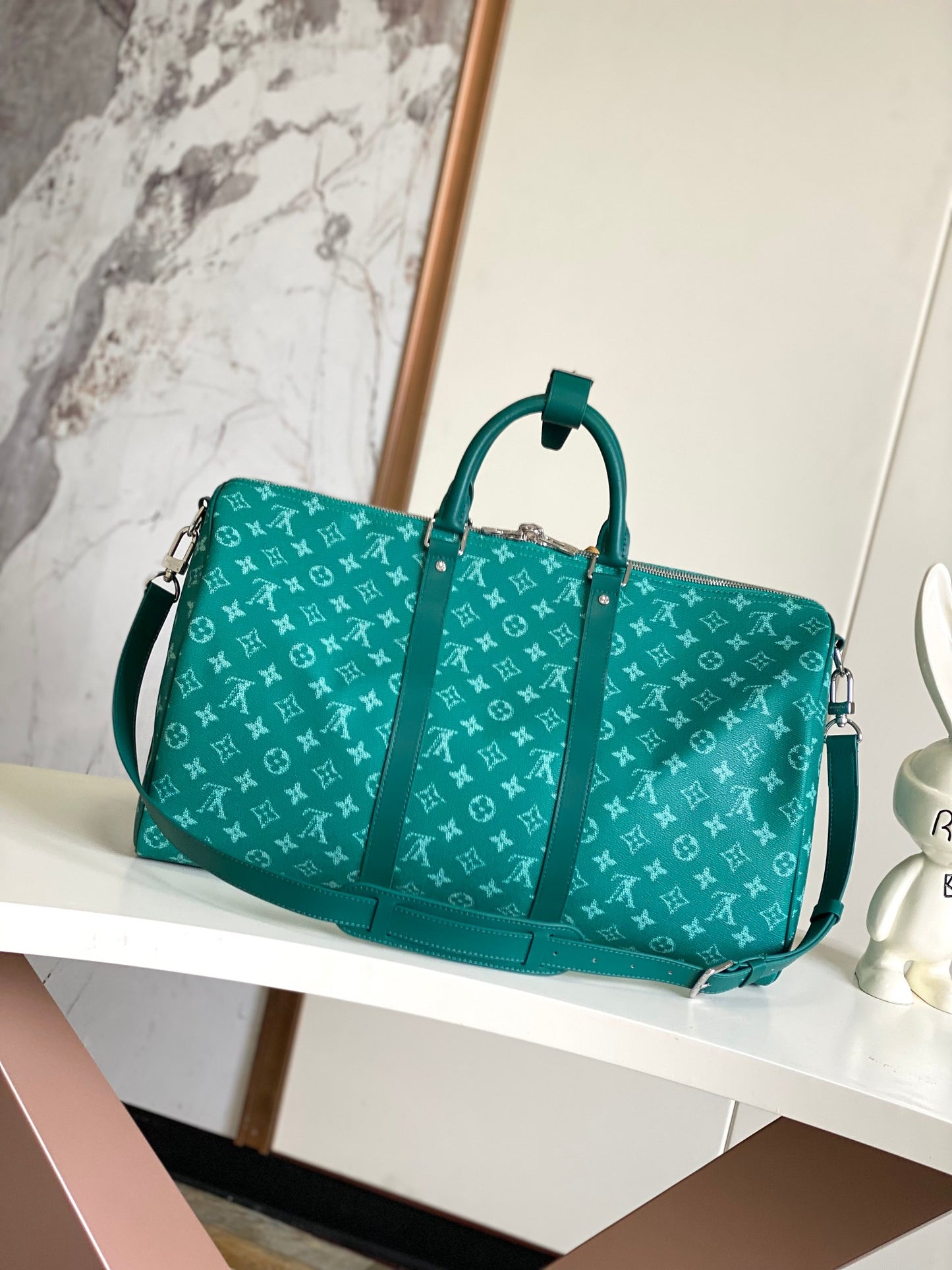 Louis Vuitton Keepall Bandoulière 50 Green Monogram - Pharrell Williams Collection