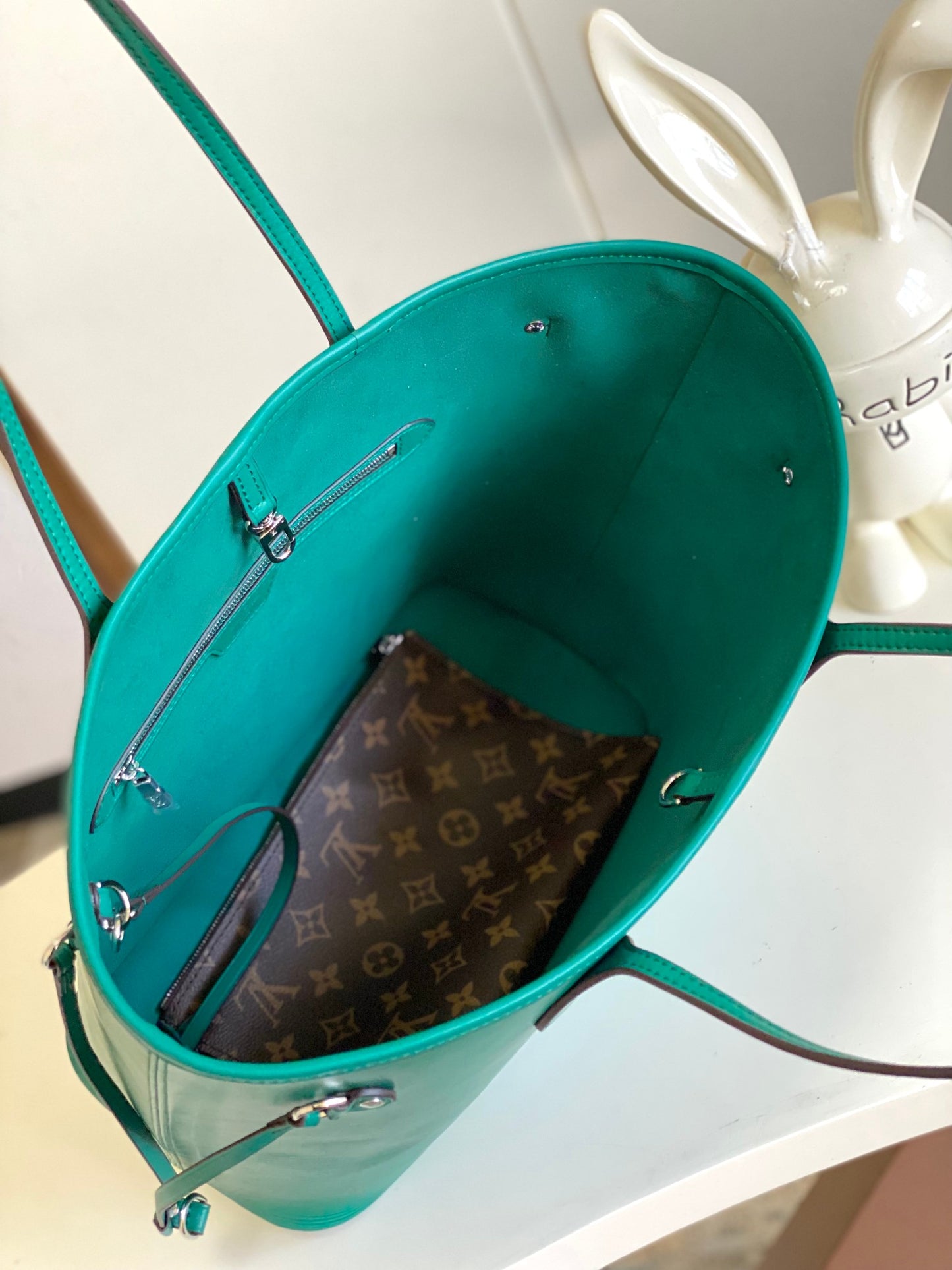 Emerald Green Textured Leather Tote Bag - Large Capacity Elegant Shoulder Handbag with Side Laces