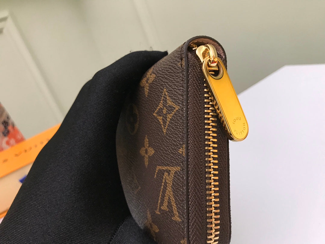Louis Vuitton Zippy Wallet Monogram Canvas Brown