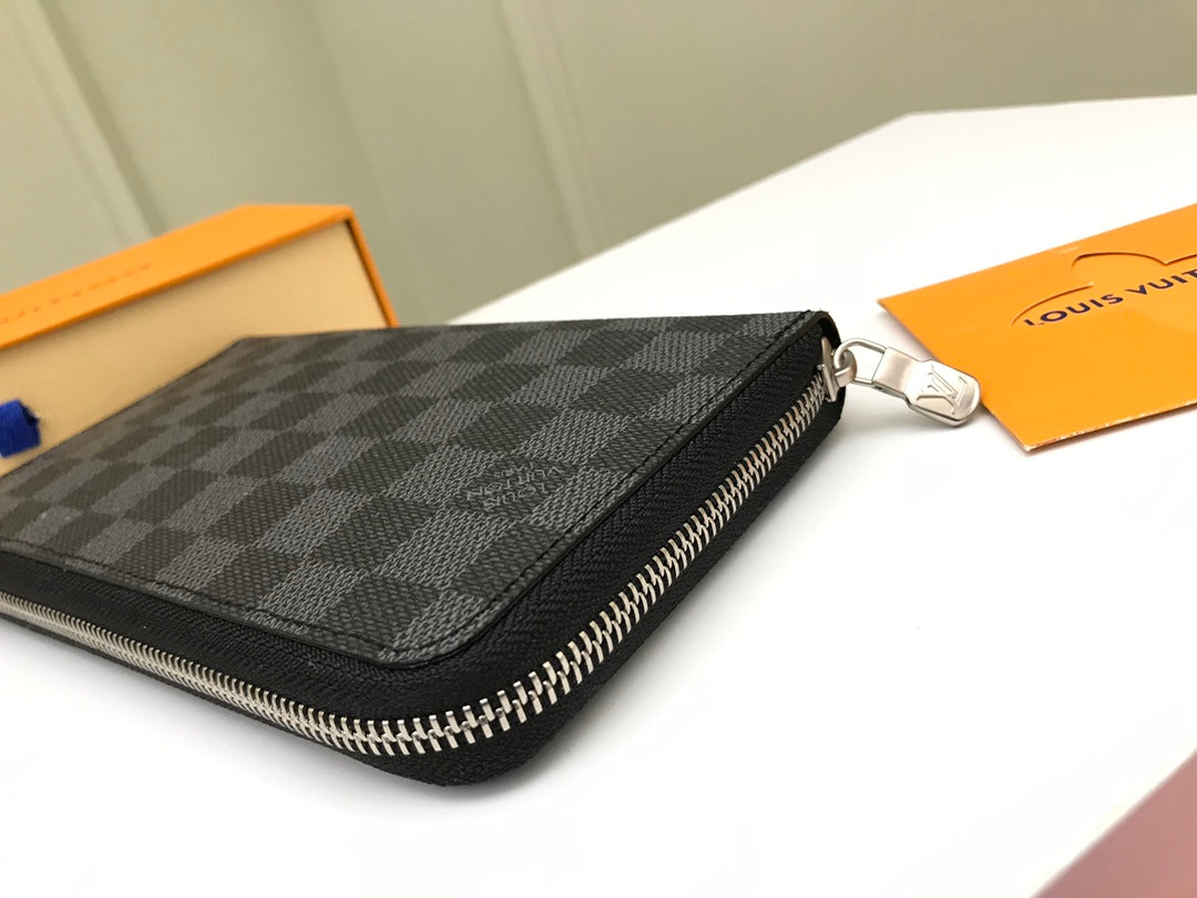 Louis Vuitton Damier Graphite Canvas Zippy XL Wallet - Black/Grey