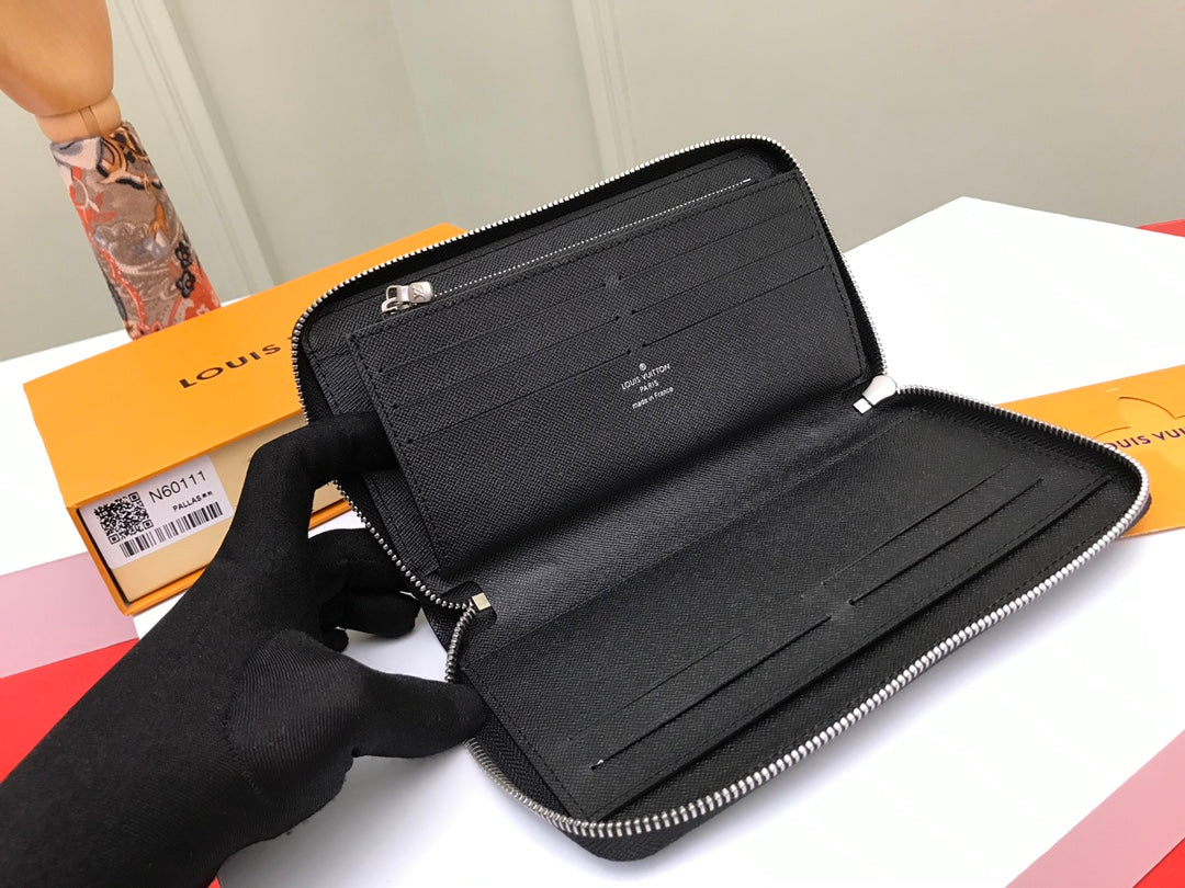 Louis Vuitton Damier Graphite Canvas Zippy XL Wallet - Black/Grey