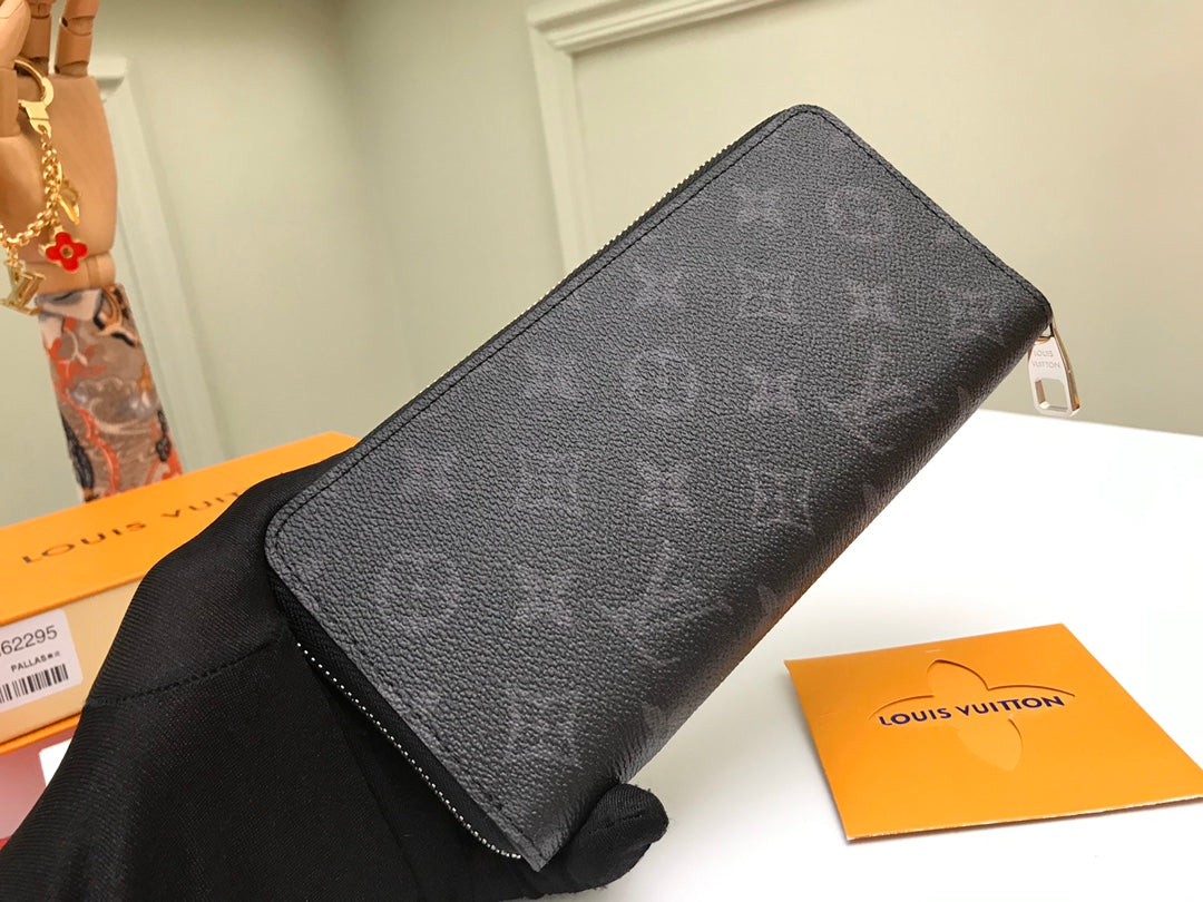 Louis Vuitton Zippy Wallet Vertical - Monogram Eclipse Canvas