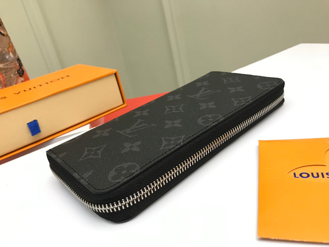 Louis Vuitton Zippy Wallet Vertical - Monogram Eclipse Canvas