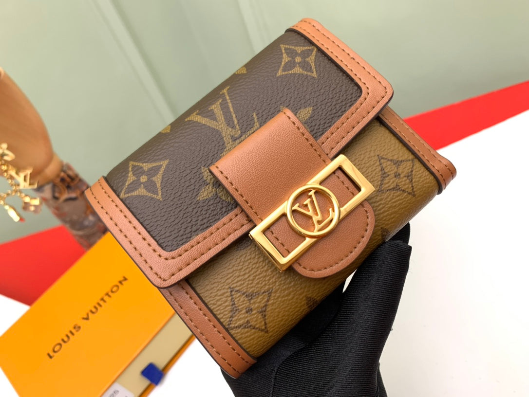 Louis Vuitton Dauphine Compact Wallet - Monogram & Monogram Reverse Canvas