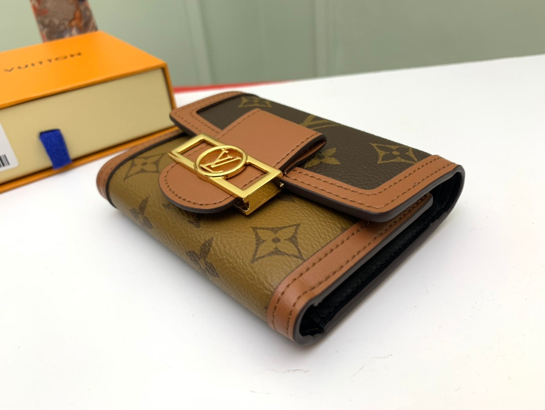 Louis Vuitton Dauphine Compact Wallet - Monogram & Monogram Reverse Canvas