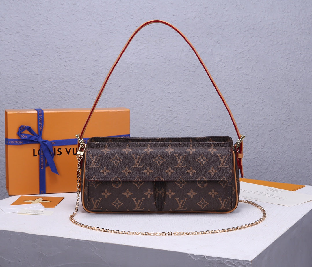 Louis Vuitton Monogram Canvas Favorite MM Shoulder Bag with Chain Strap