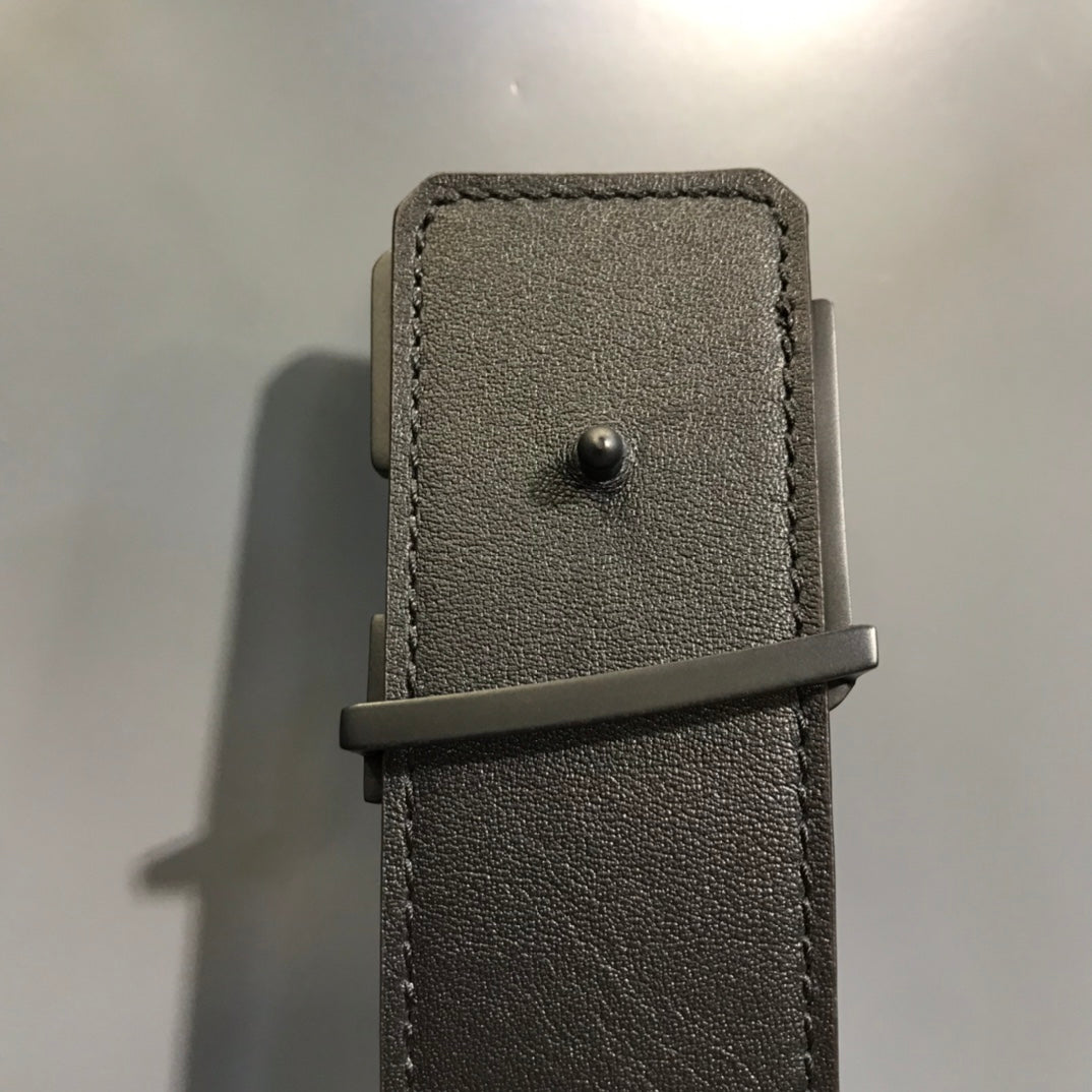 Louis Vuitton x Nigo Squared LV Initiales Belt, Matte Black Buckle, Giant Damier Ebene Canvas, Men's Designer Accessory