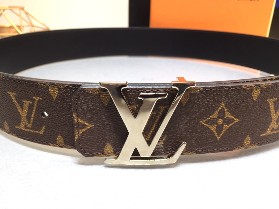 Louis Vuitton LV Initiales 40mm Belt Monogram Canvas with Silver Hardware