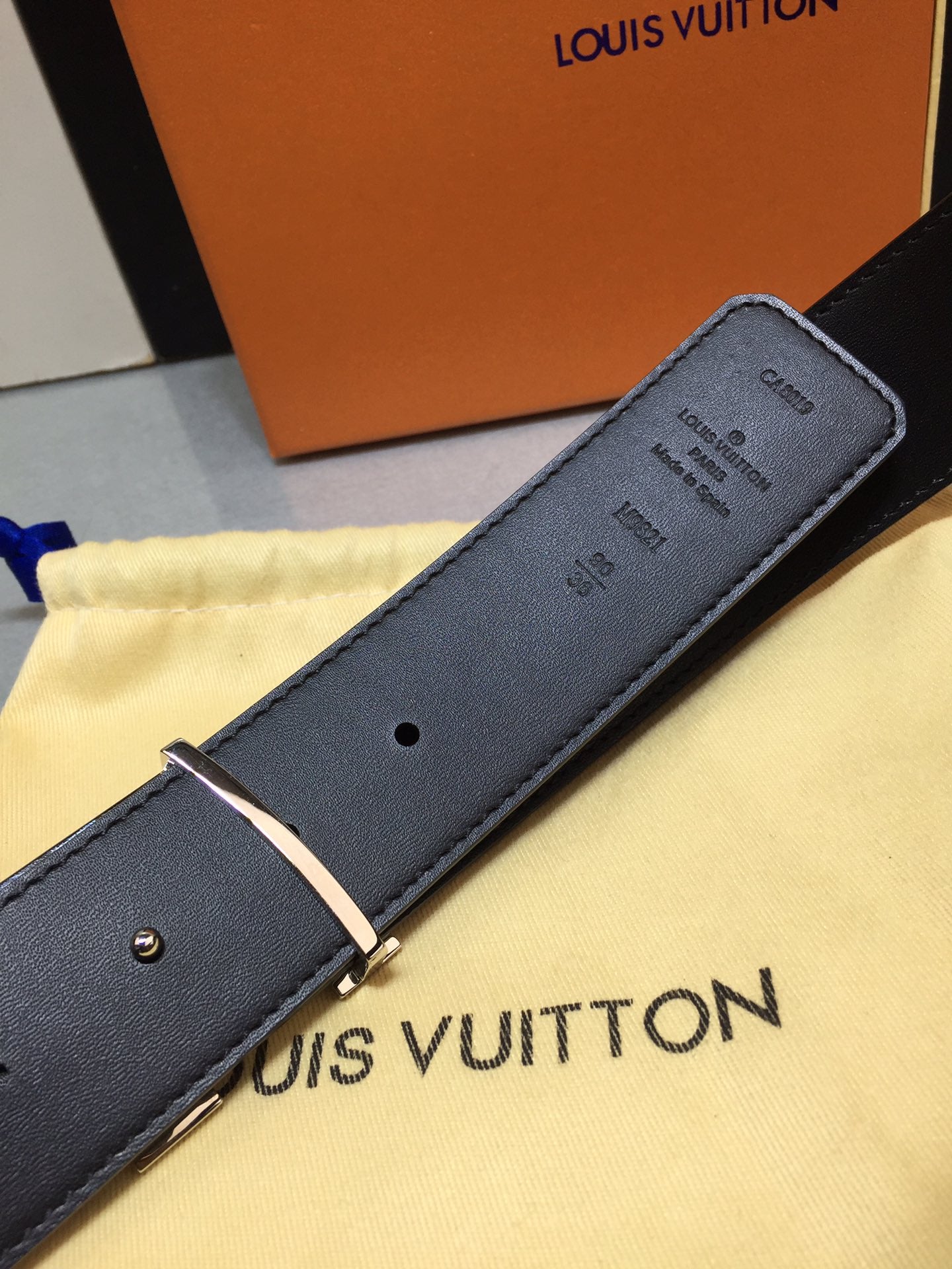 Louis Vuitton LV Initiales 40mm Belt Monogram Canvas with Silver Hardware