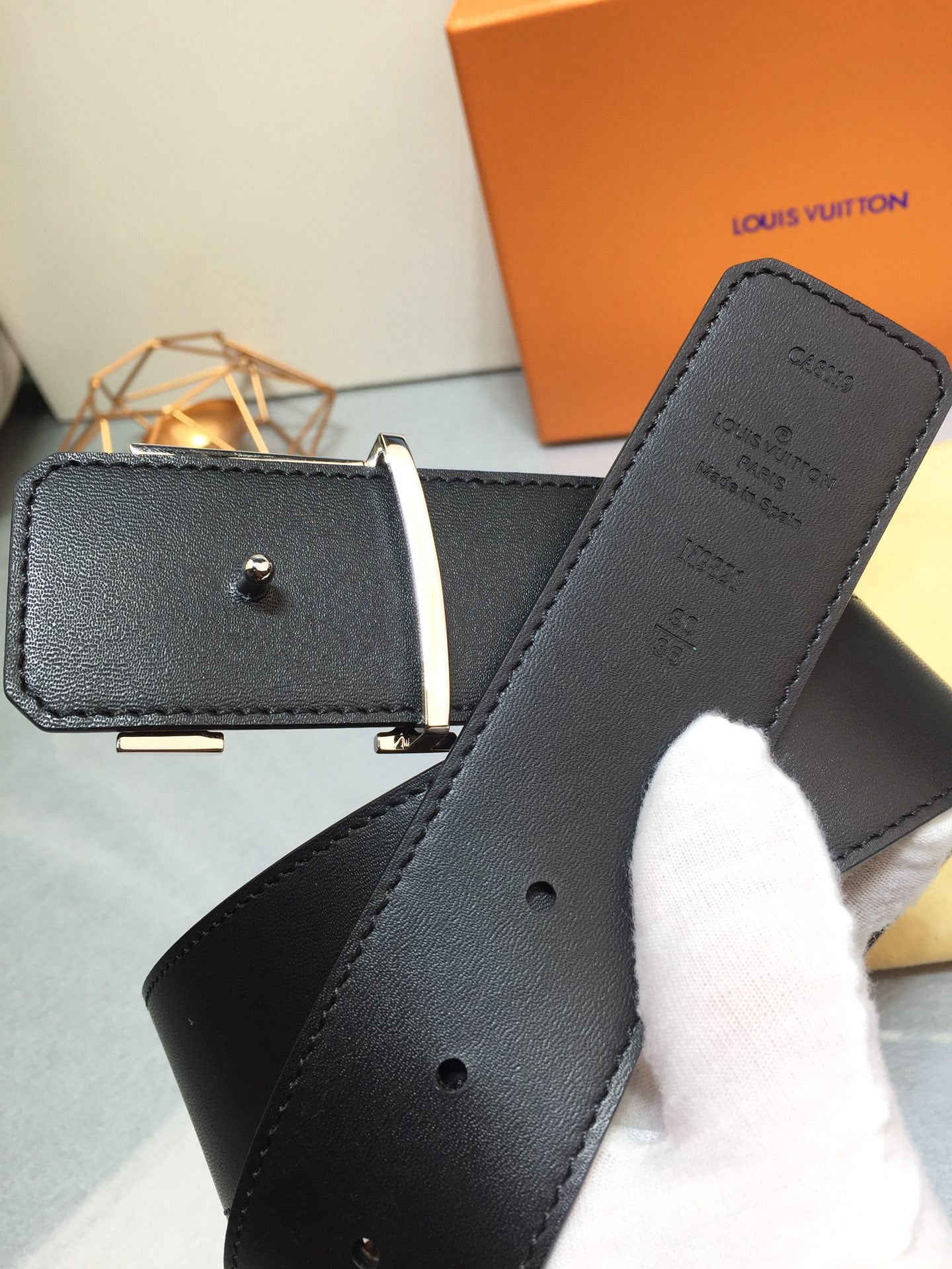 Louis Vuitton LV Initiales 40mm Belt Monogram Canvas with Silver Hardware