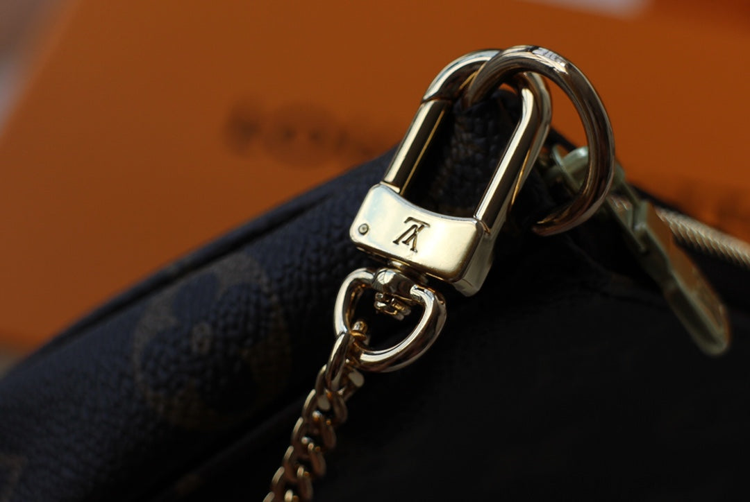 Louis Vuitton Mini Accessoires Pochette Monogram Canvas Brown