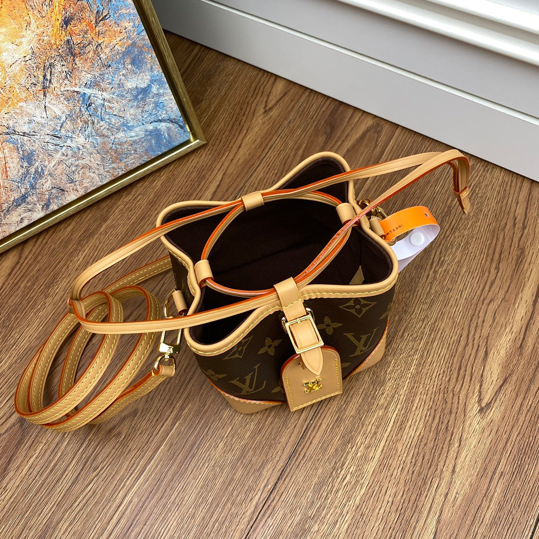 Louis Vuitton Monogram Nano Bucket Bag - Miniature Crossbody Handbag