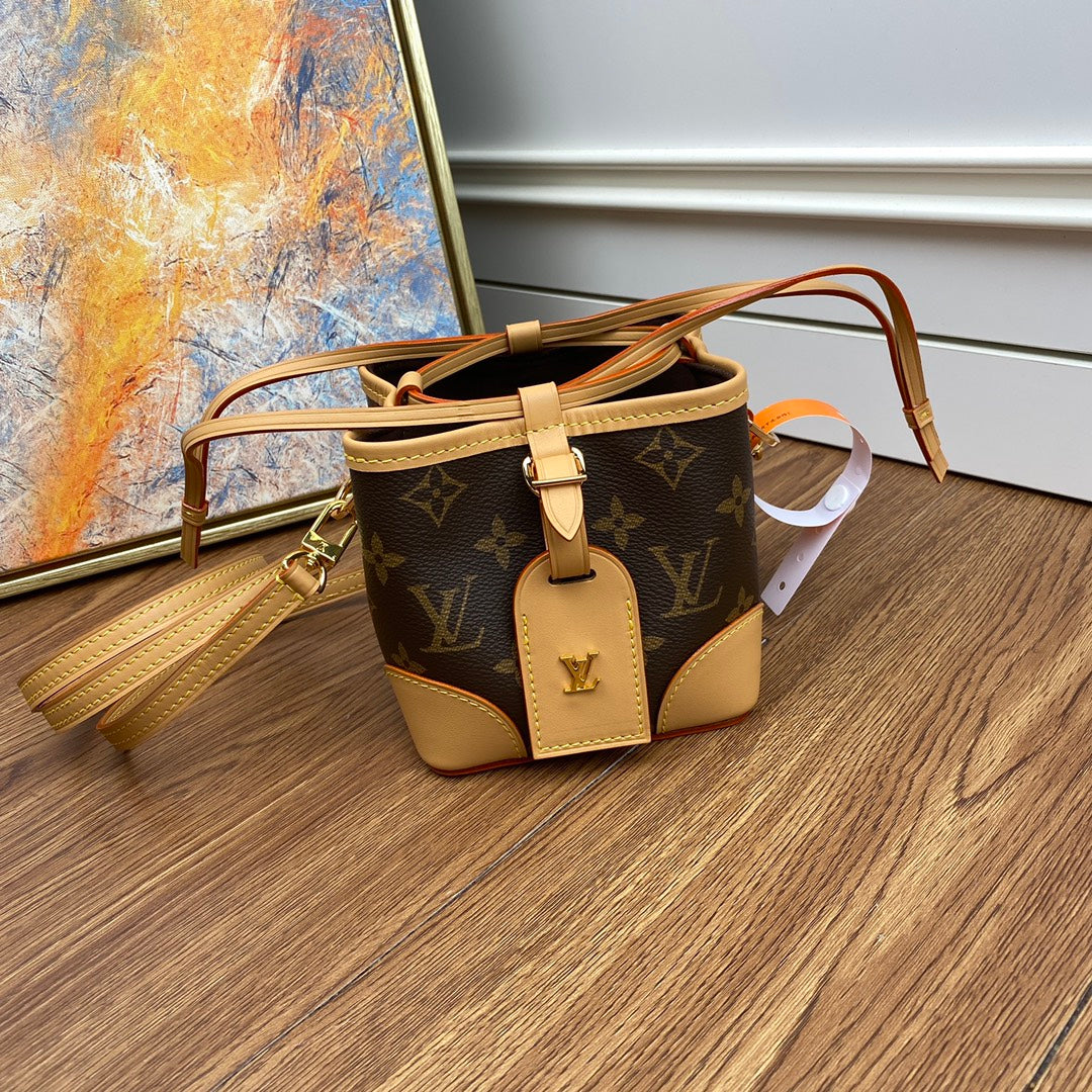 Louis Vuitton Monogram Nano Bucket Bag - Miniature Crossbody Handbag